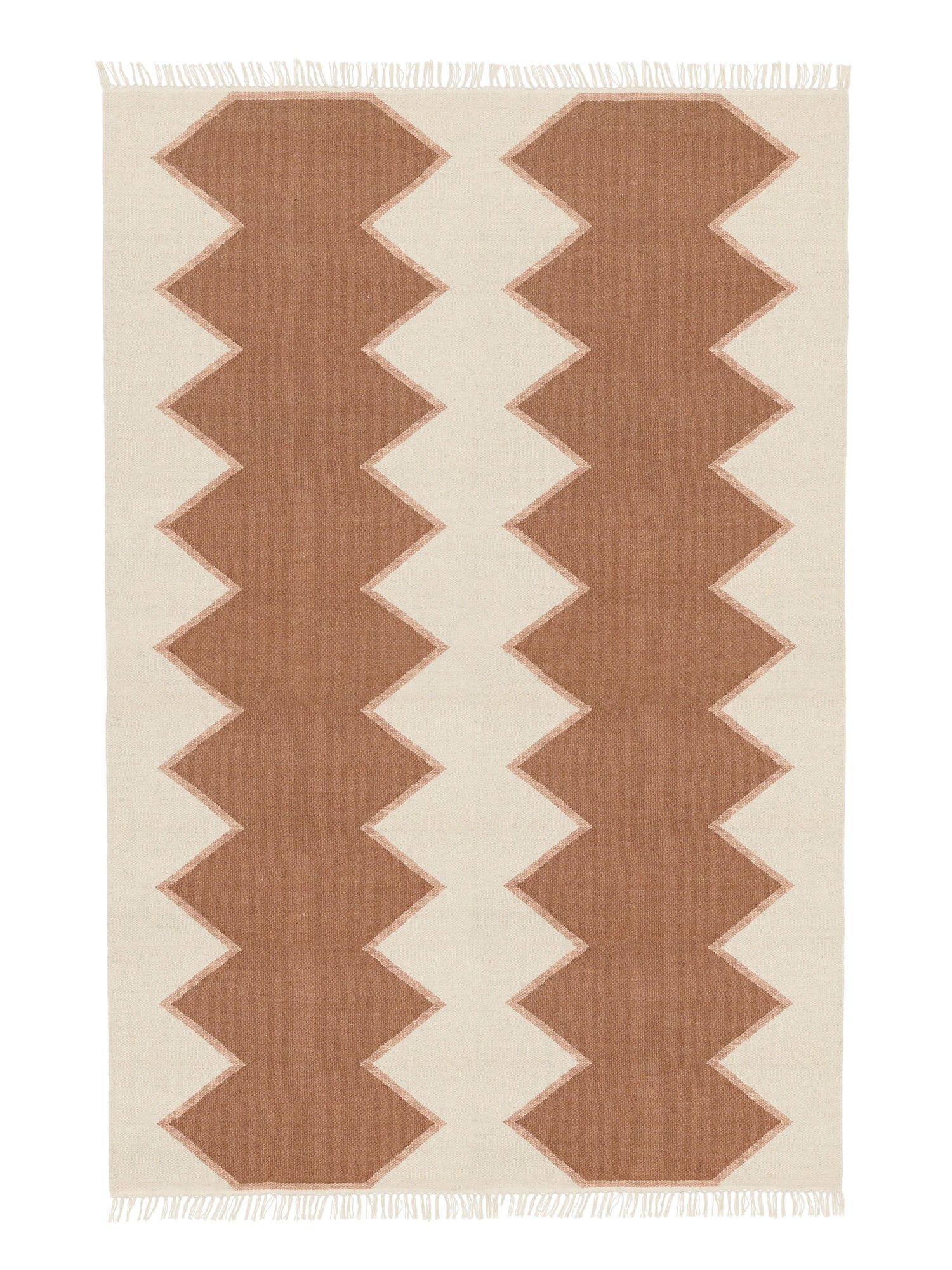 Dakota Matta - Naturvit / Roströd 200x300