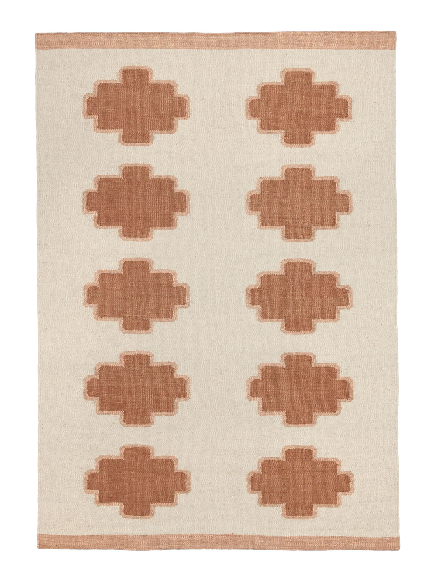Tucson Matta - Off white / Rostr&ouml;d 160x230
