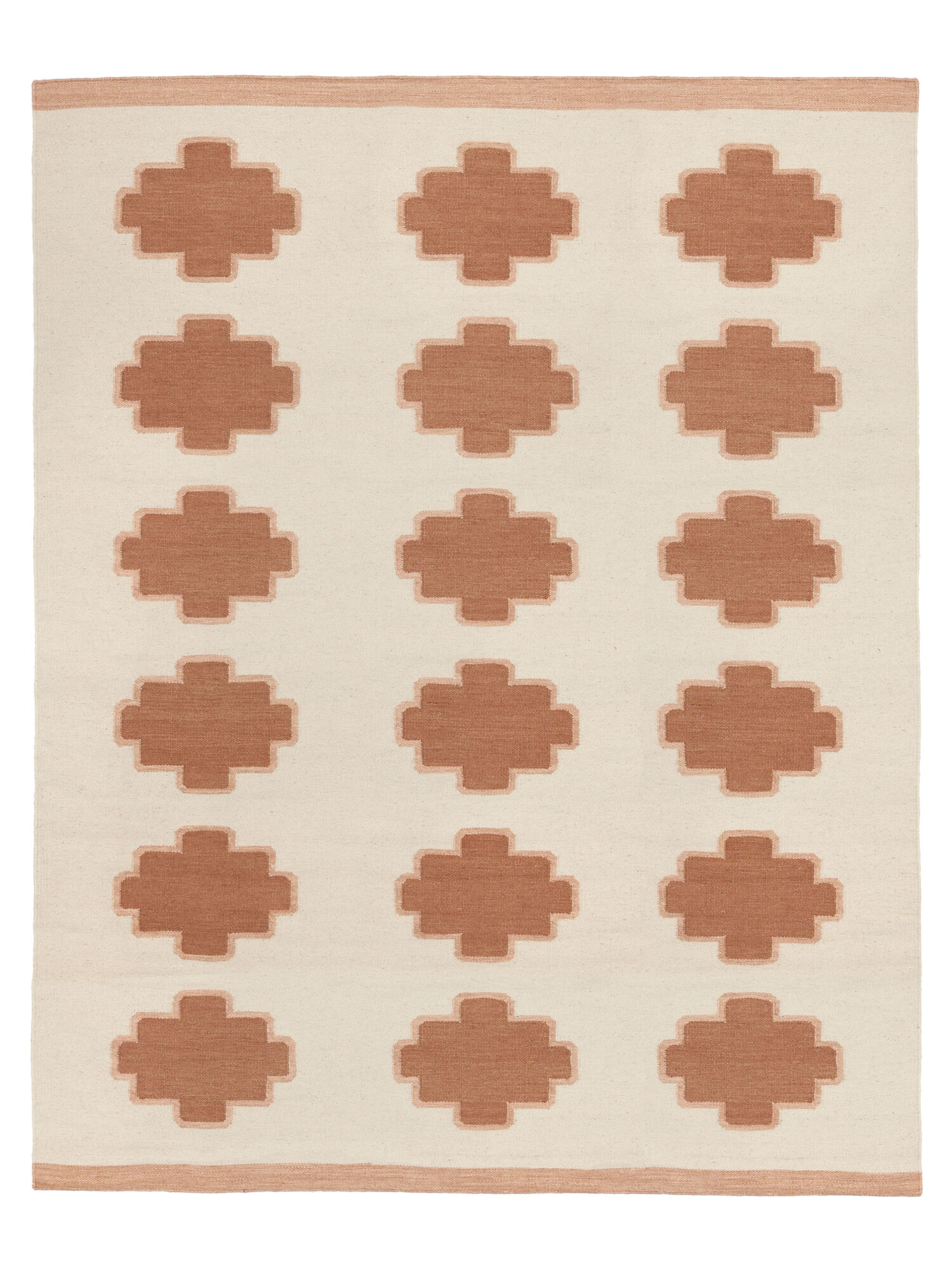 Tucson Matta - Off white / Roströd 200x300