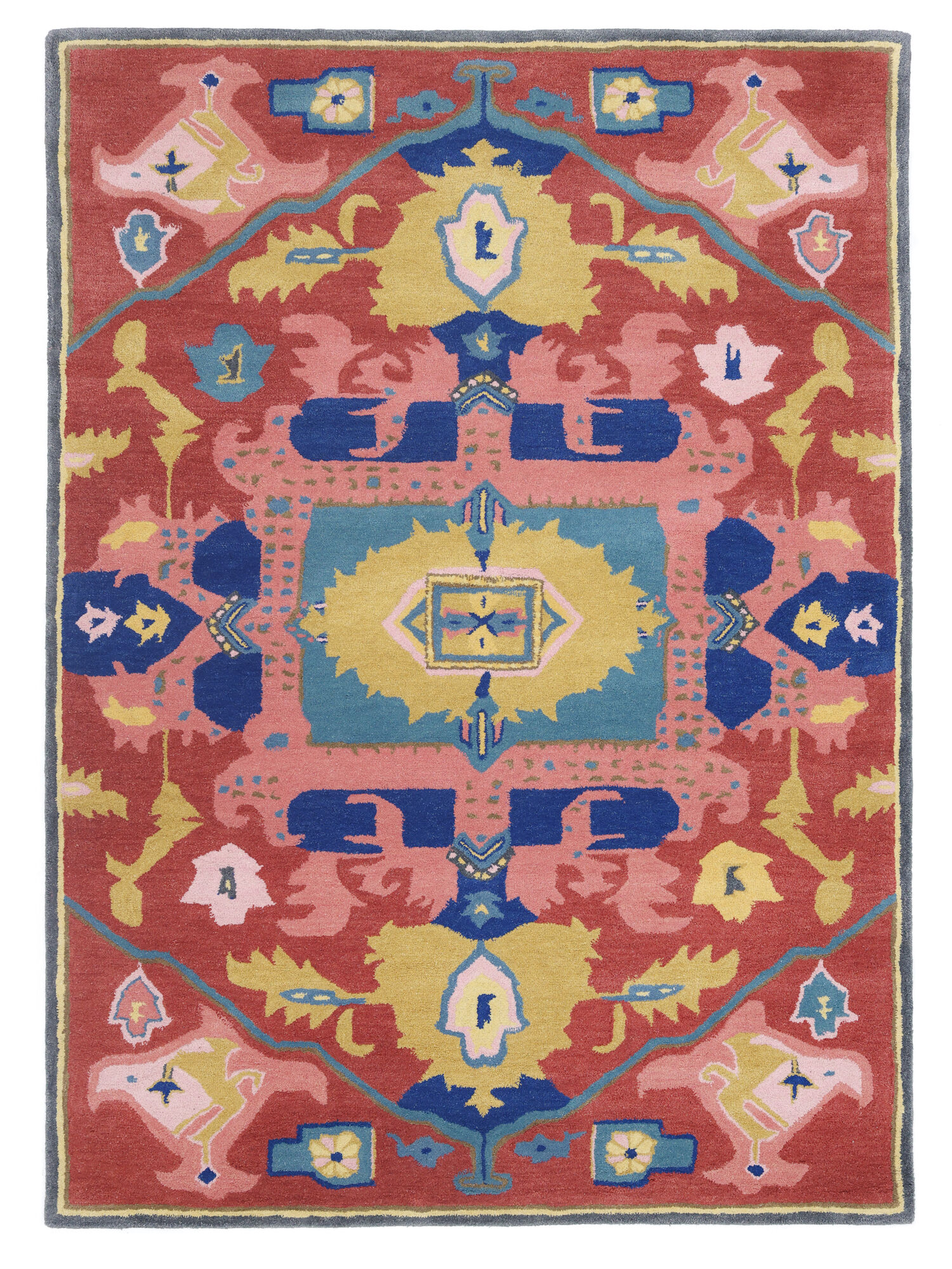 Precious Matta - Röd / Flerfärgad 160x230