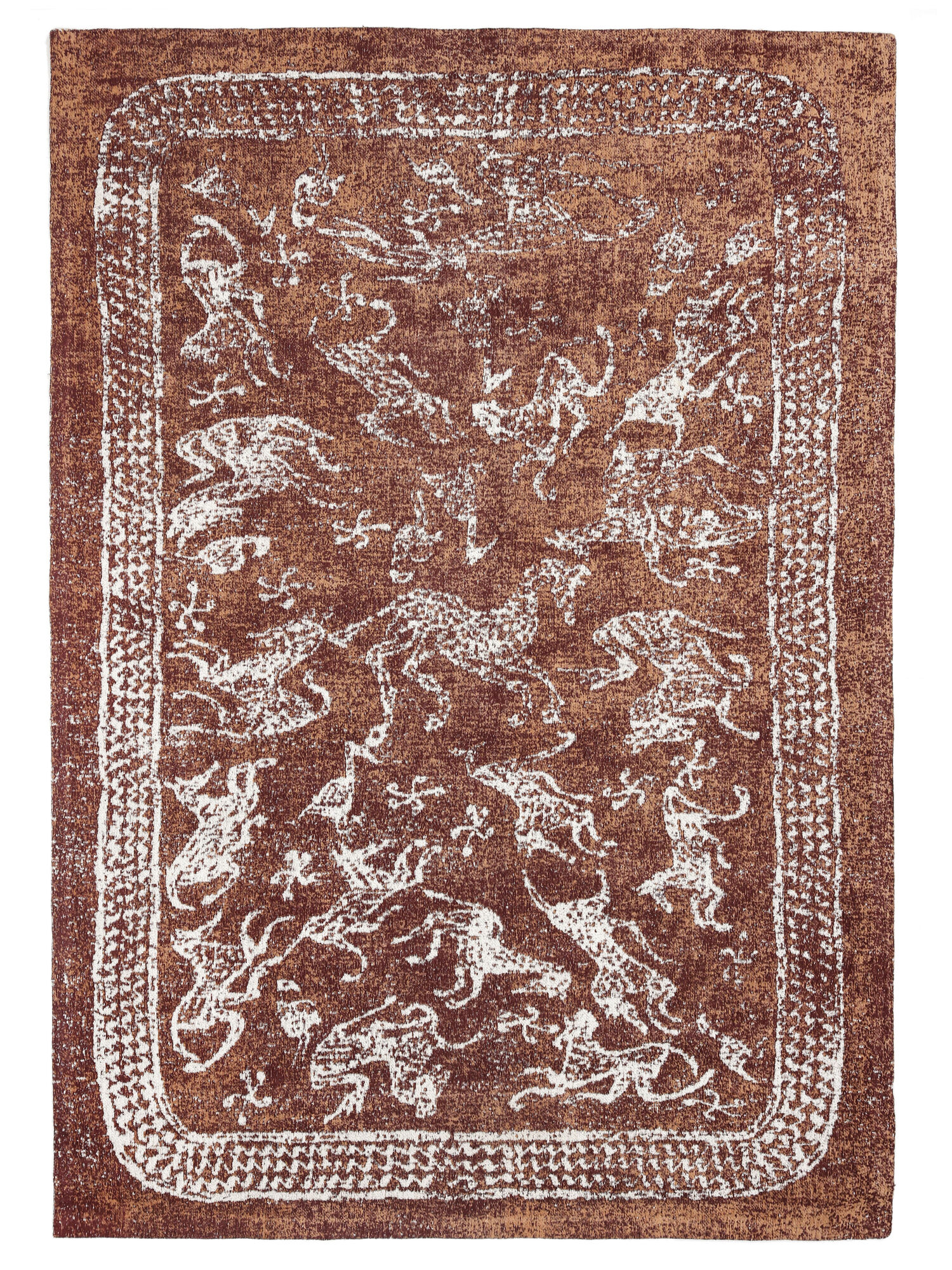 Nubian Matta - Burgundy röd 200x300