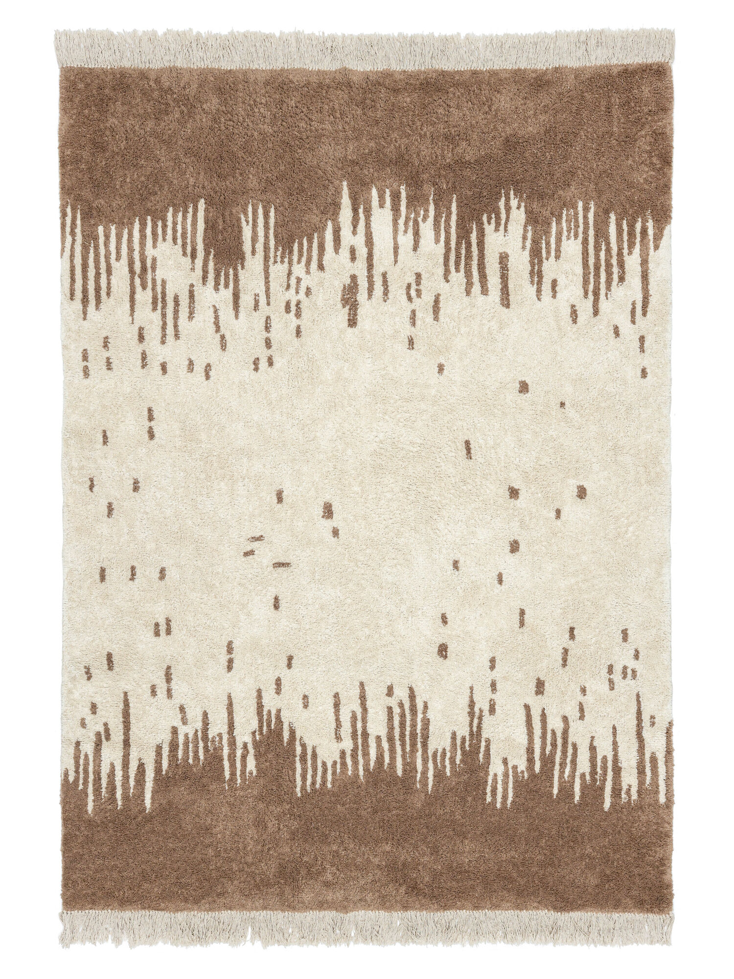 Phoenix Matta - Off white / Brun 160x230