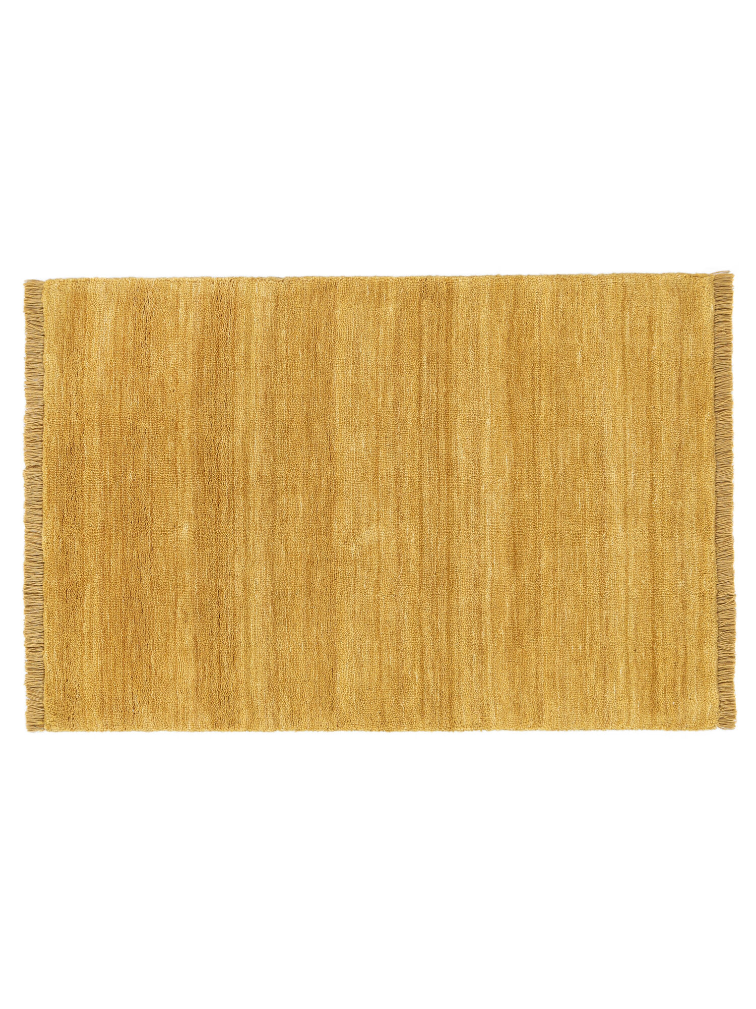 Handloom fringes Fußmatte – Senfgelb 60×90