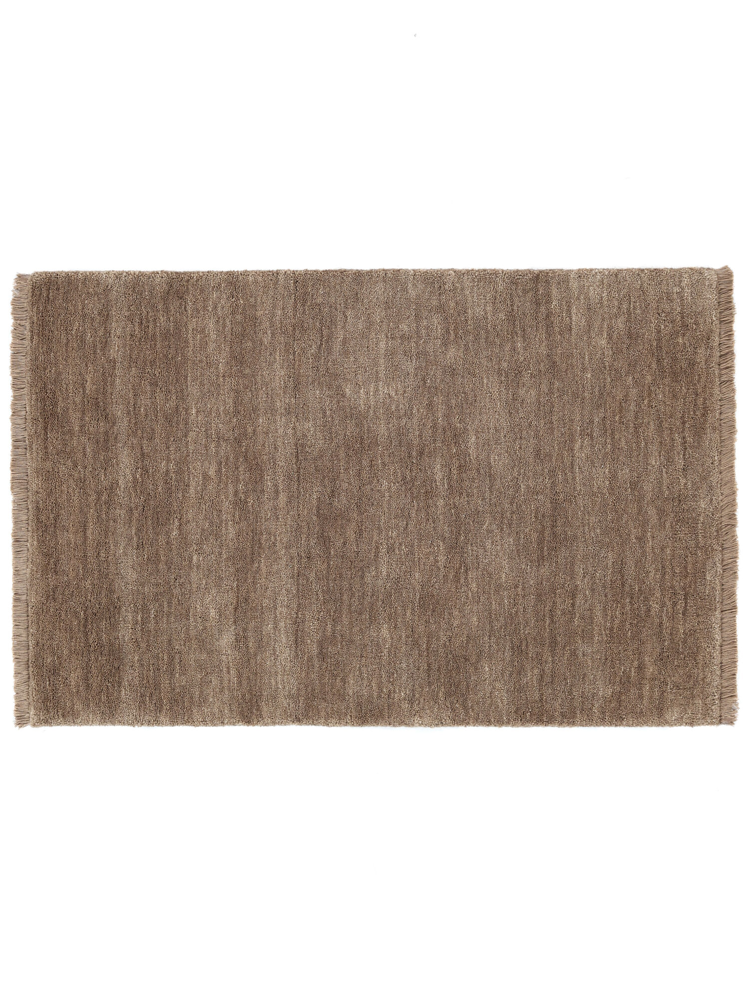 Handloom fringes Fußmatte – Hellbraun 60×90