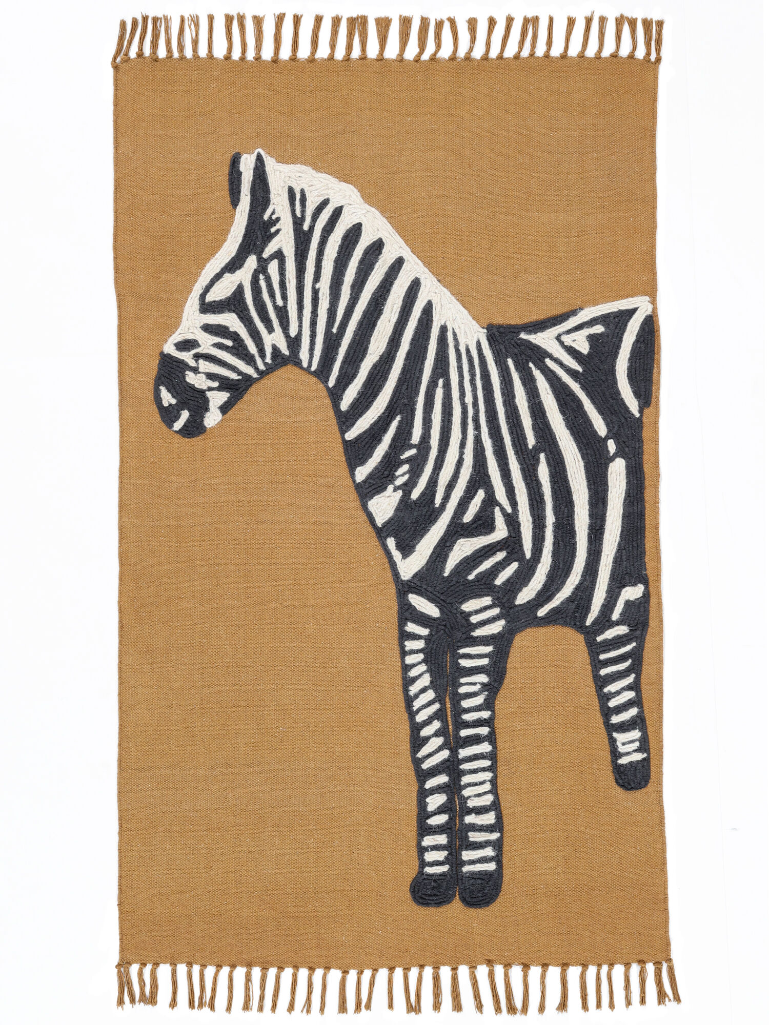 Zoey Zebra Matta - Brun / Svart 90x150