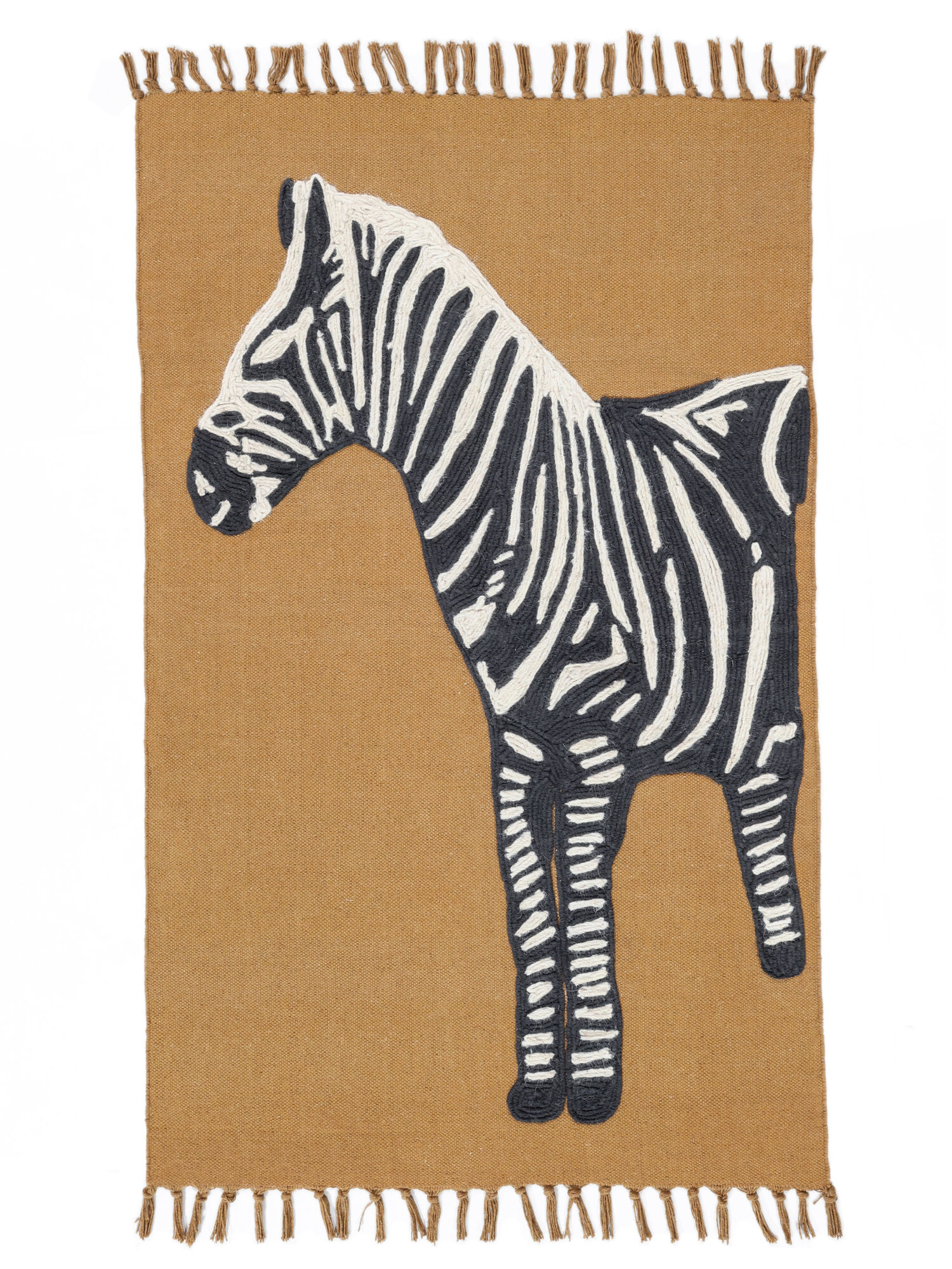 Zoey Zebra Matta - Brun / Svart 70x100