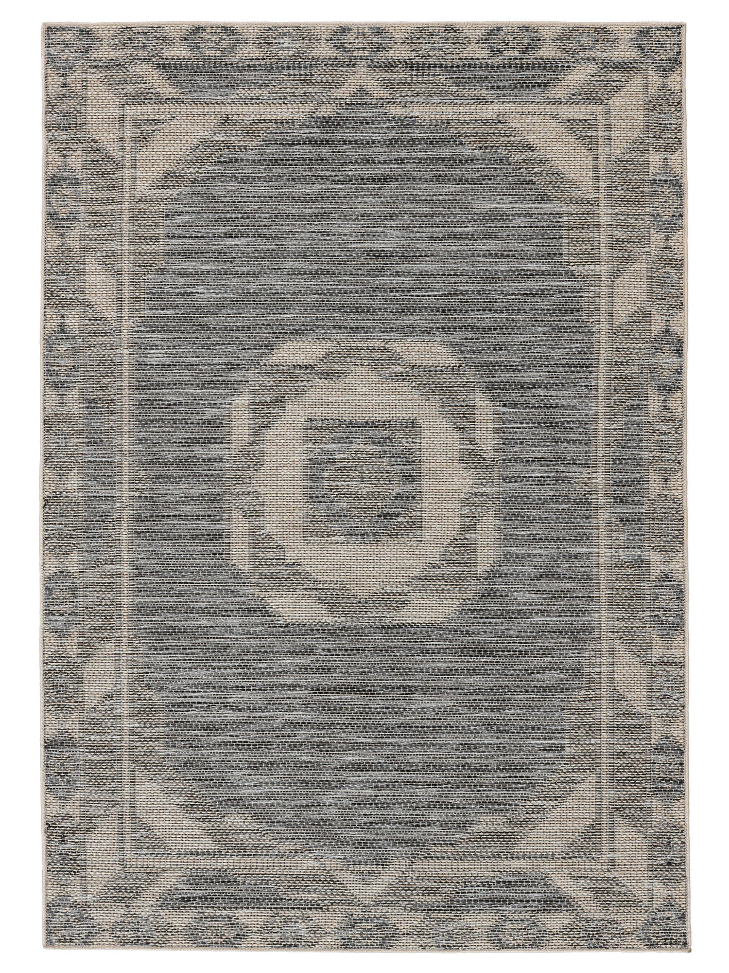 Safi Matta - Mörkgrå / Beige 140x200
