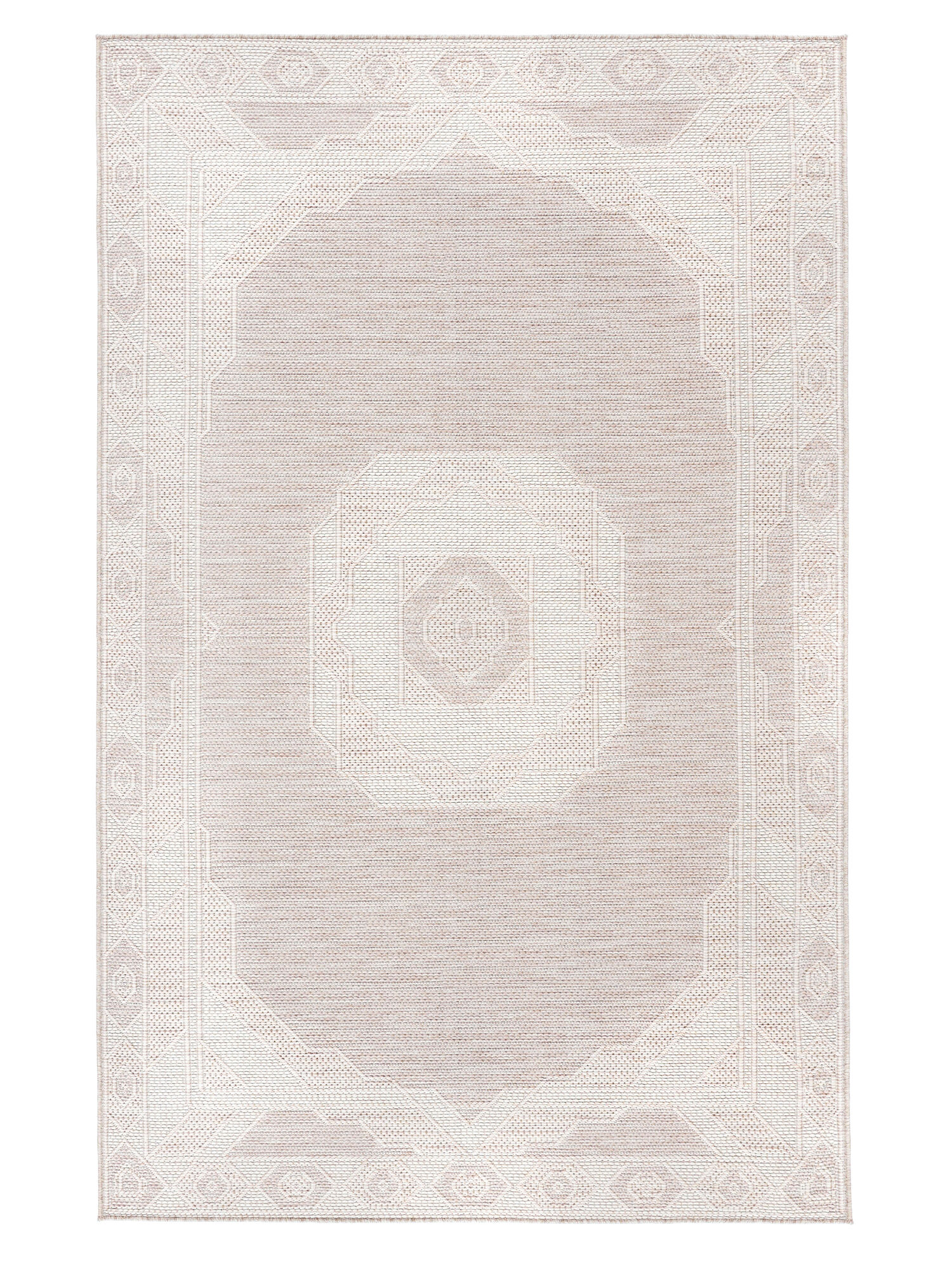 Safi Matta - Ljusbeige / Vit 140x200