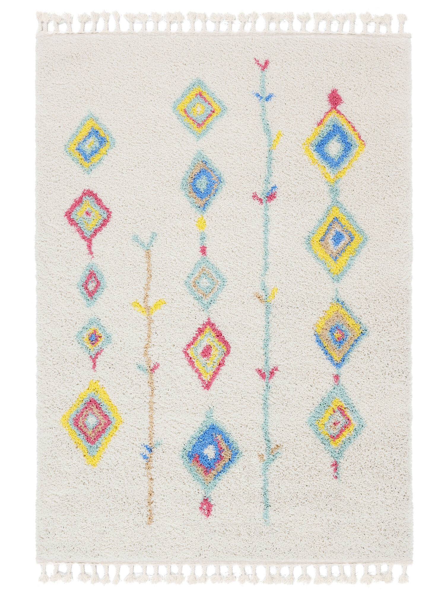 Nanna Matta - Vit / Flerfärgad 200x300