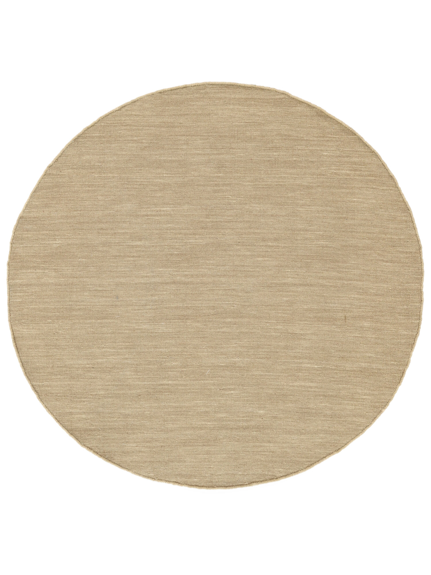 Handloom flat Matta - Beige Ø 250
