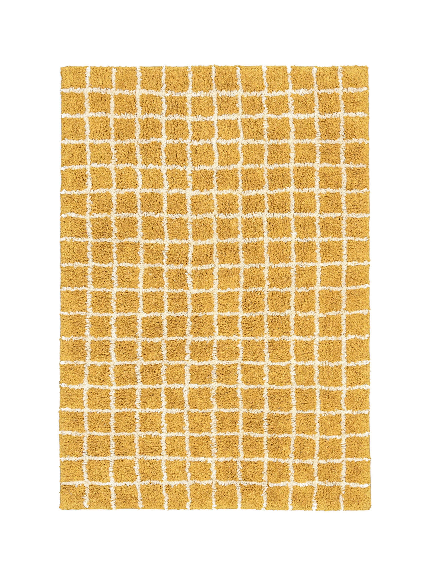 Linn Badrumsmatta - Gul / Vit 60x90