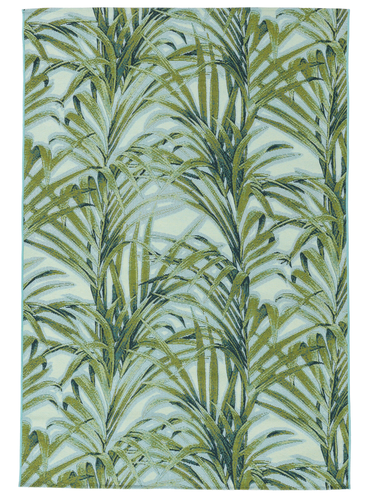 Areca Matta - Grön / Ljusblå 160x230