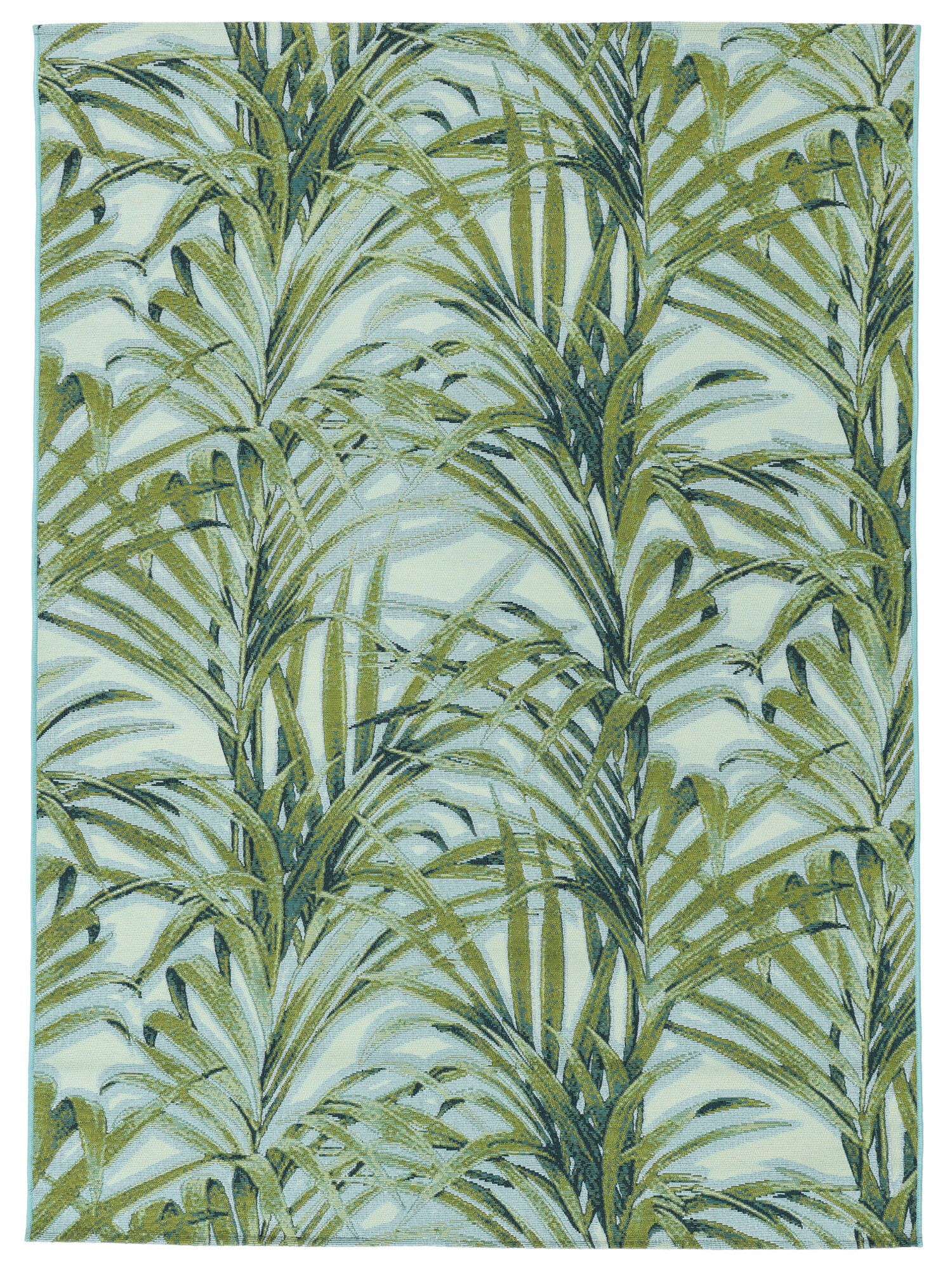 Areca Matta - Grön / Ljusblå 200x300