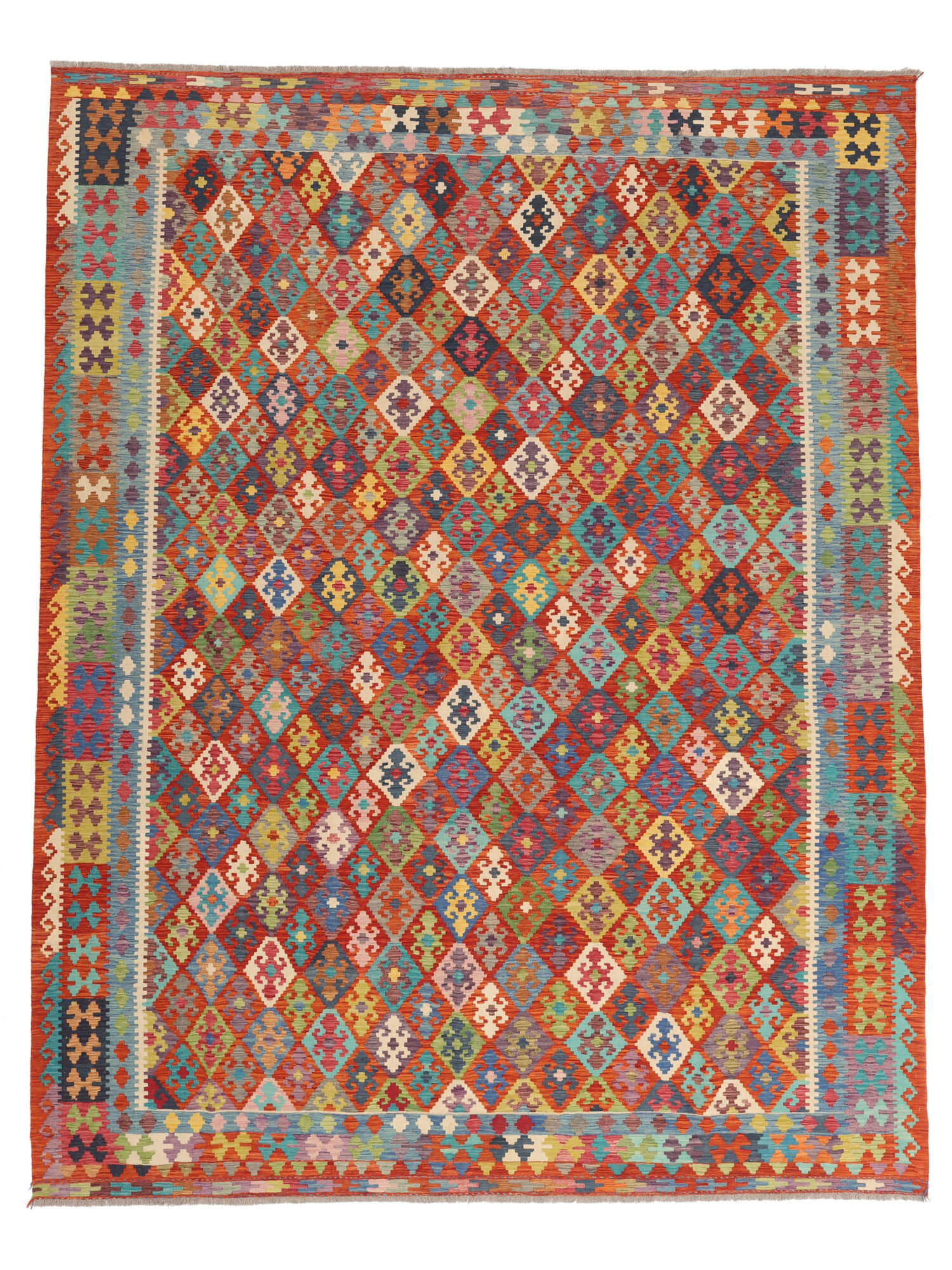 Kelim Afghan Old Stil Teppich 305×386