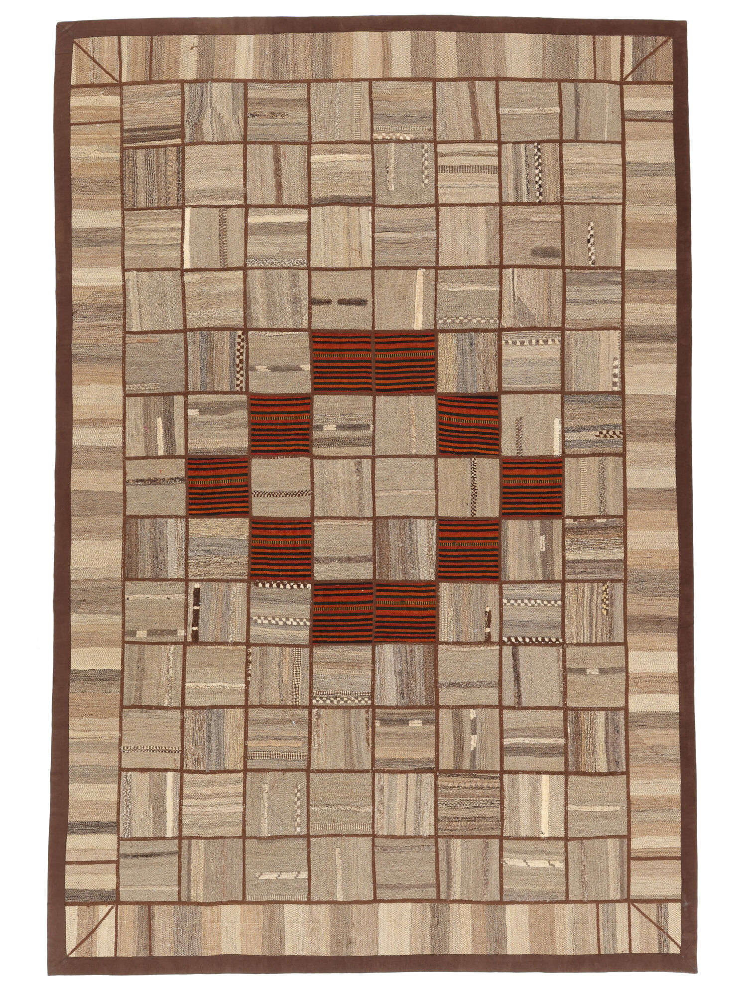 Kelim Patchwork Teppich 204×300