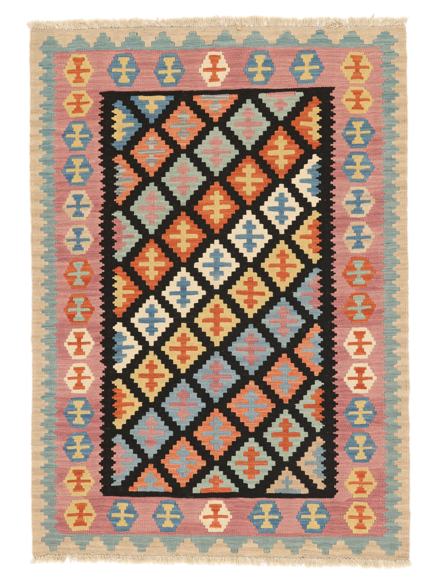 Kelim Ghashghai Teppich 126×177