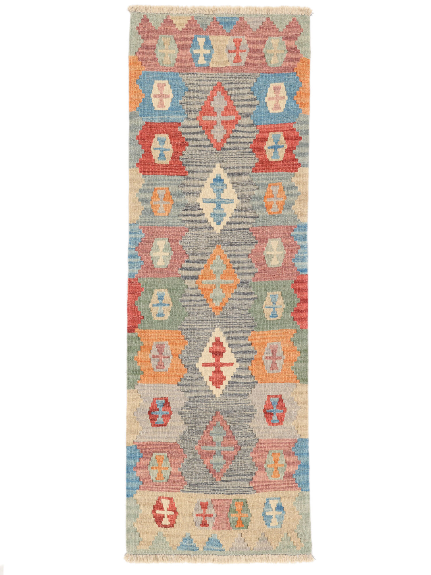 Kelim Ghashghai Teppich 64×190