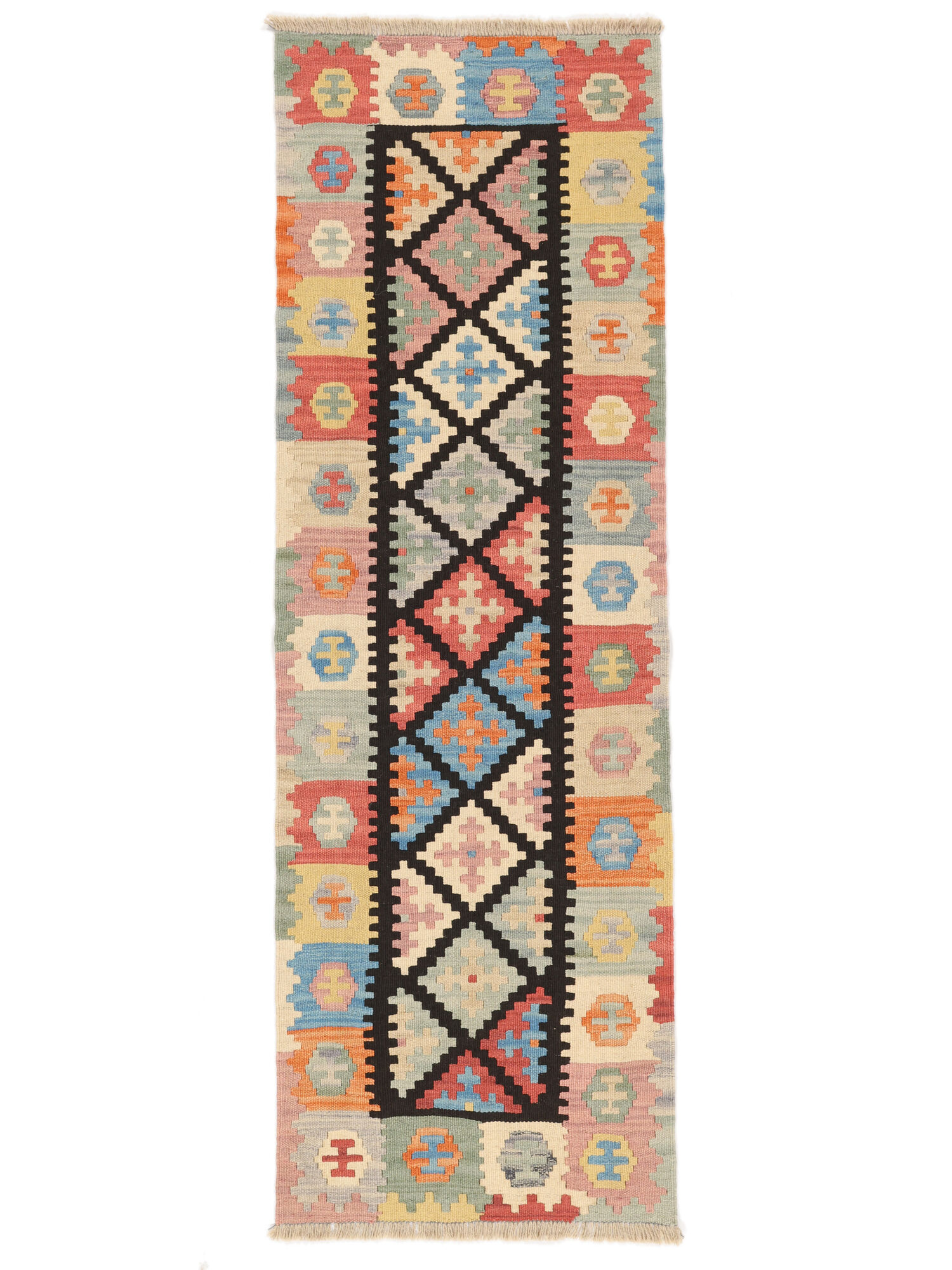 Kelim Ghashghai Teppich 64×194