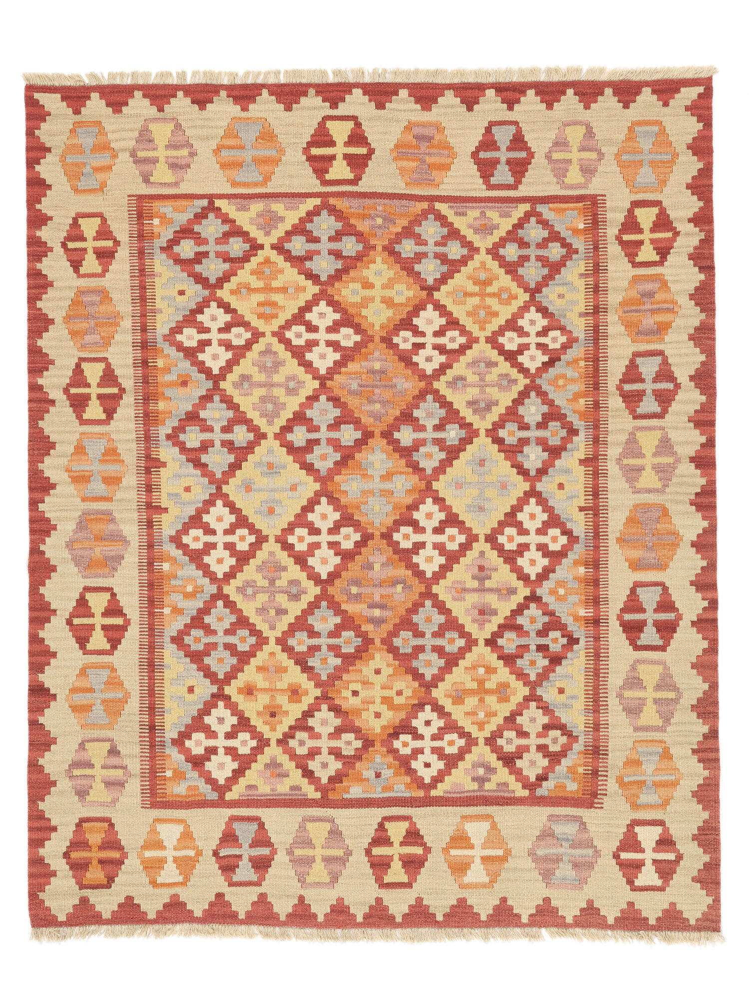 Kelim Ghashghai Teppich 159×195