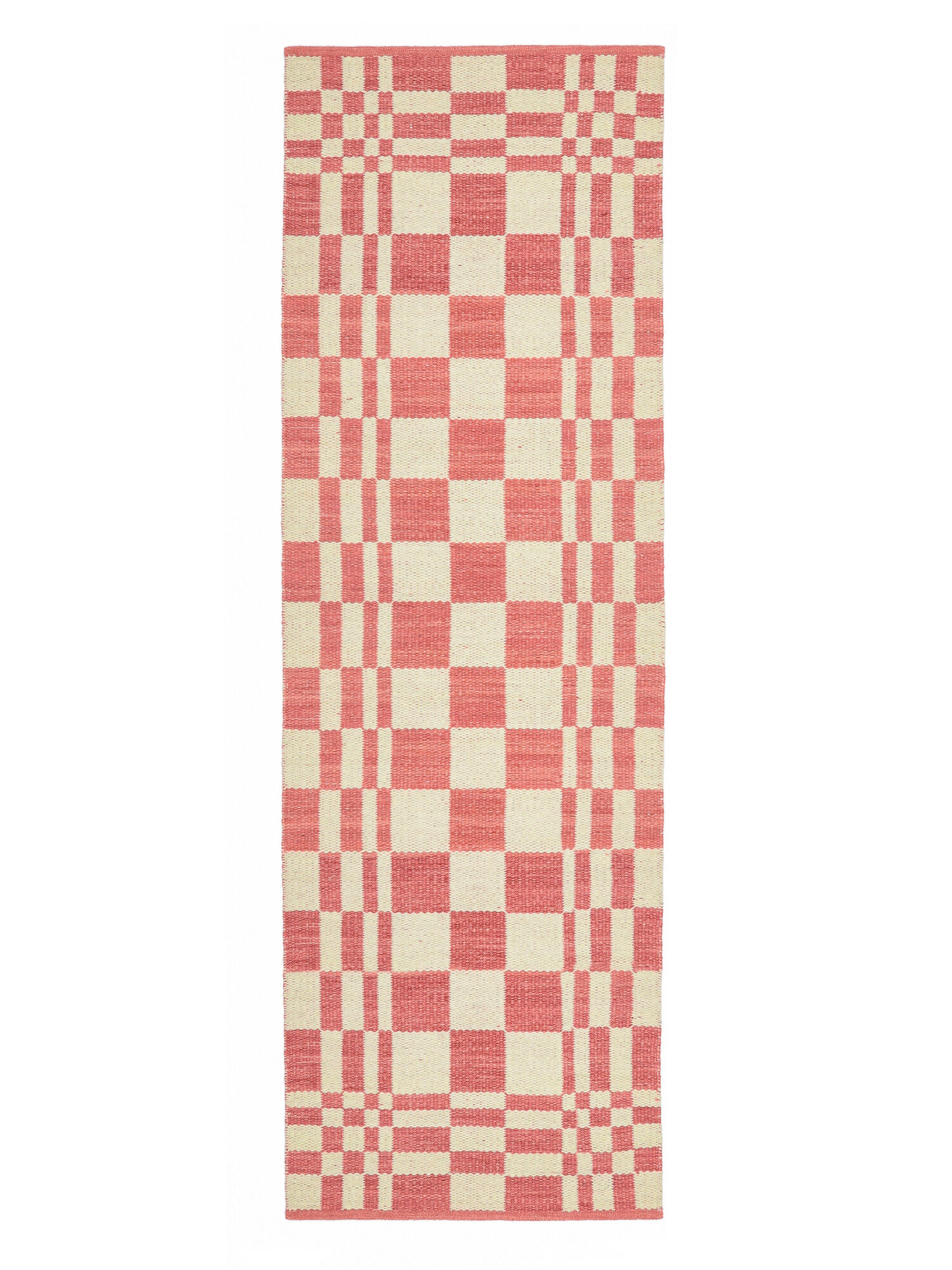 Tango Matta - Rosa / Elfenbensvit 80x250
