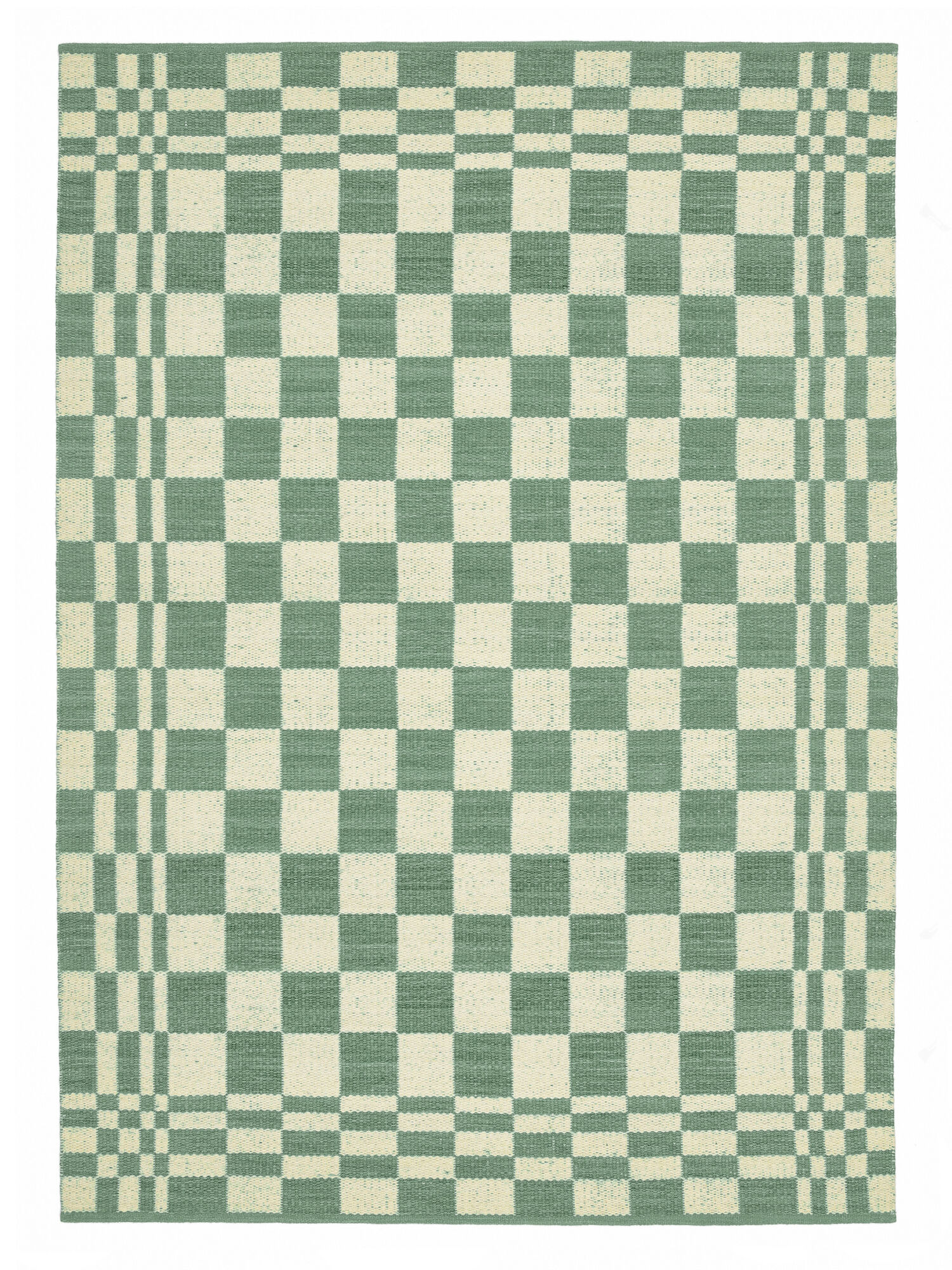 Tango Matta - Grön / Elfenbensvit 200x300