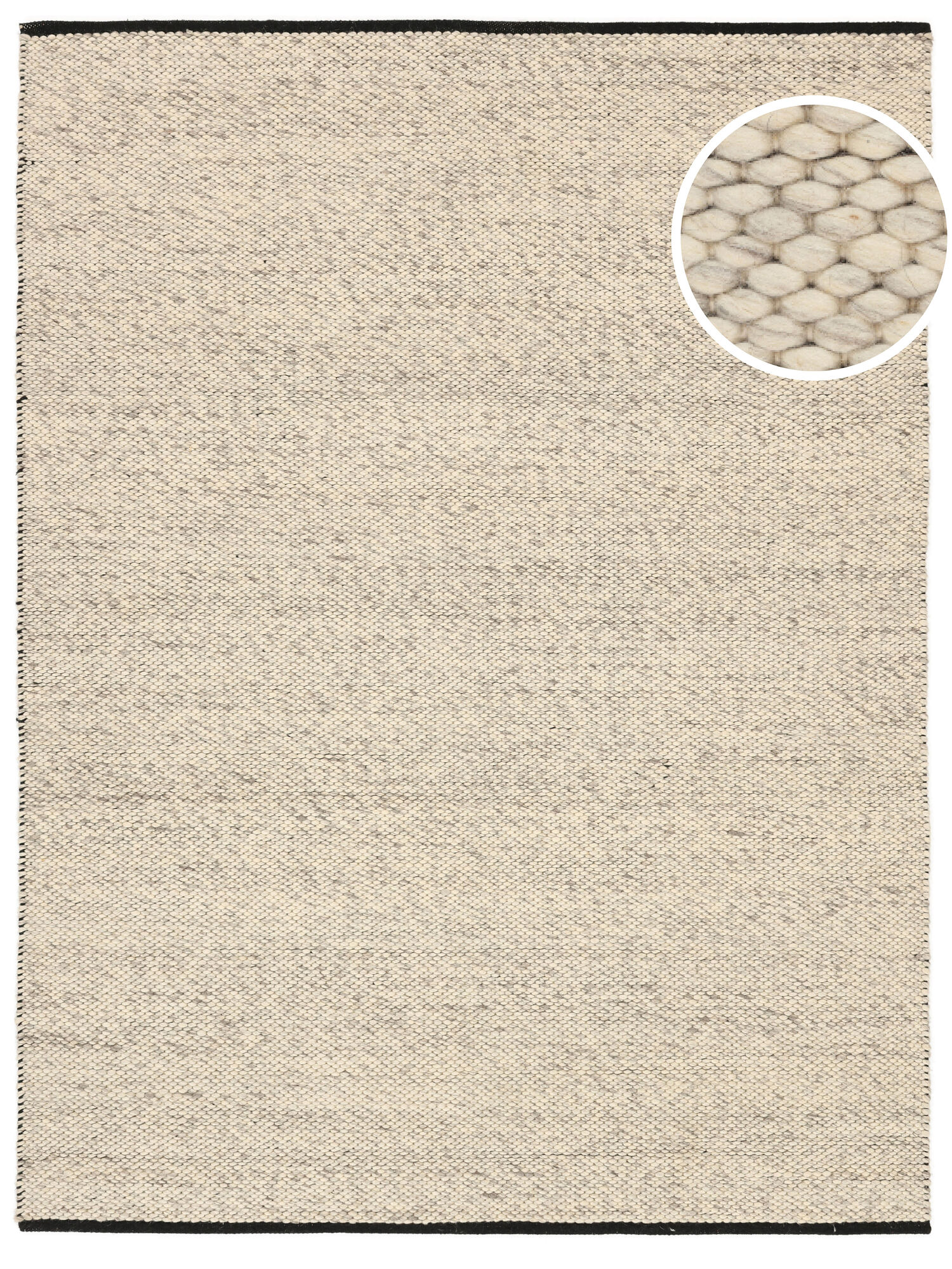 Umea Matta - Ljusbeige / Svart 300x400