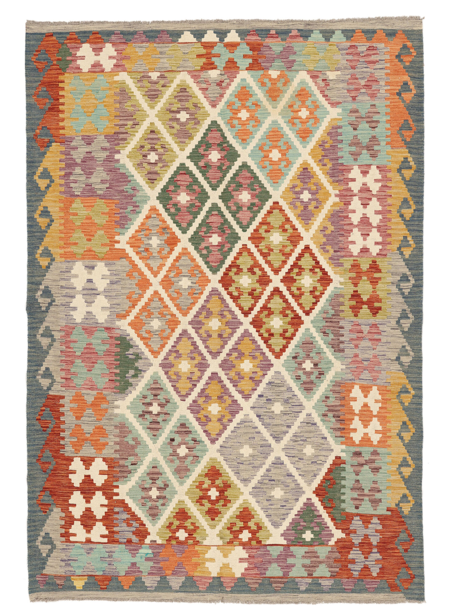 Kelim Afghan Old Stil Teppich 168×245