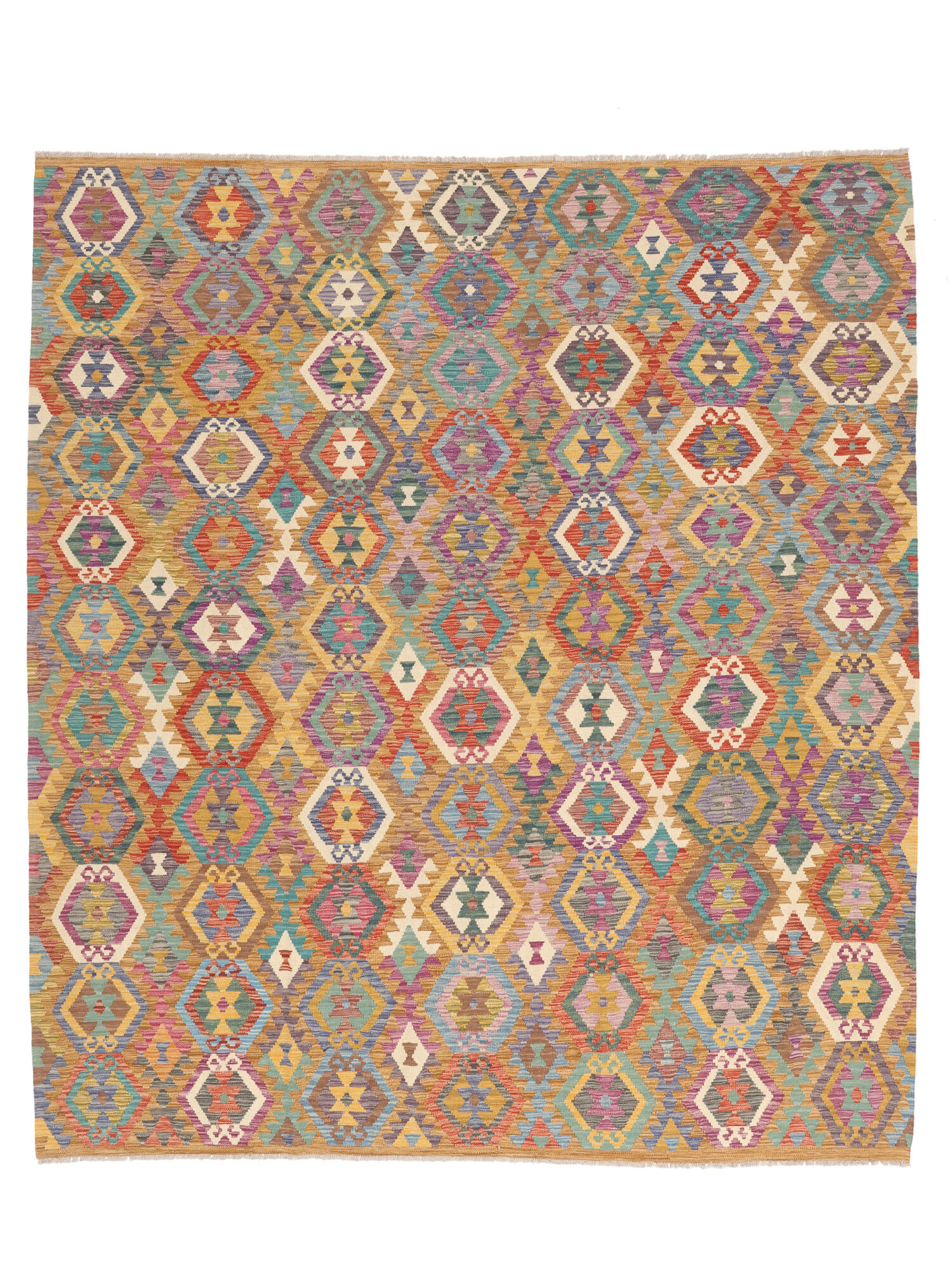 Kelim Afghan Old Stil Teppich 264×297