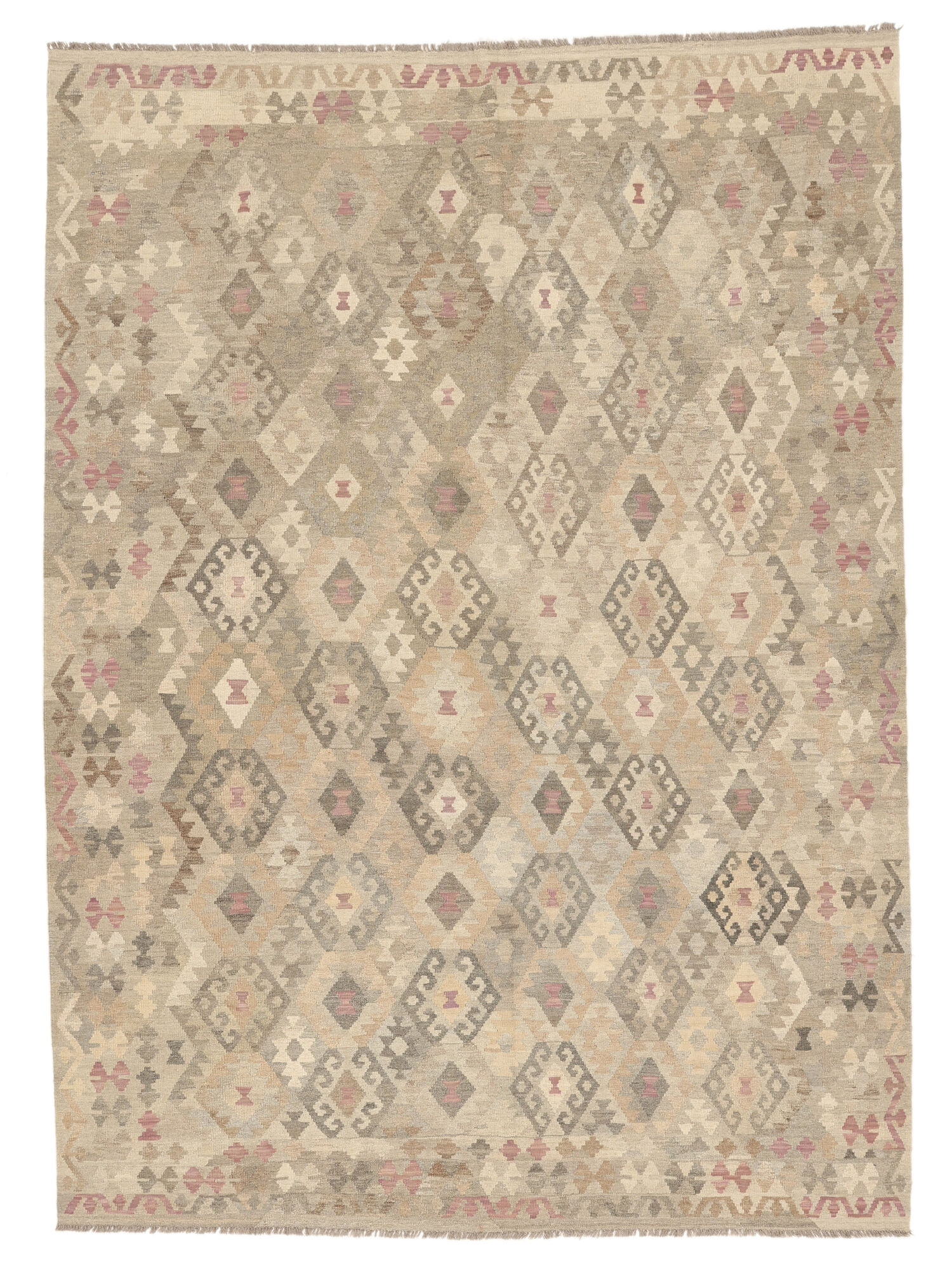Kelim Afghan Old Stil Teppich 248×351