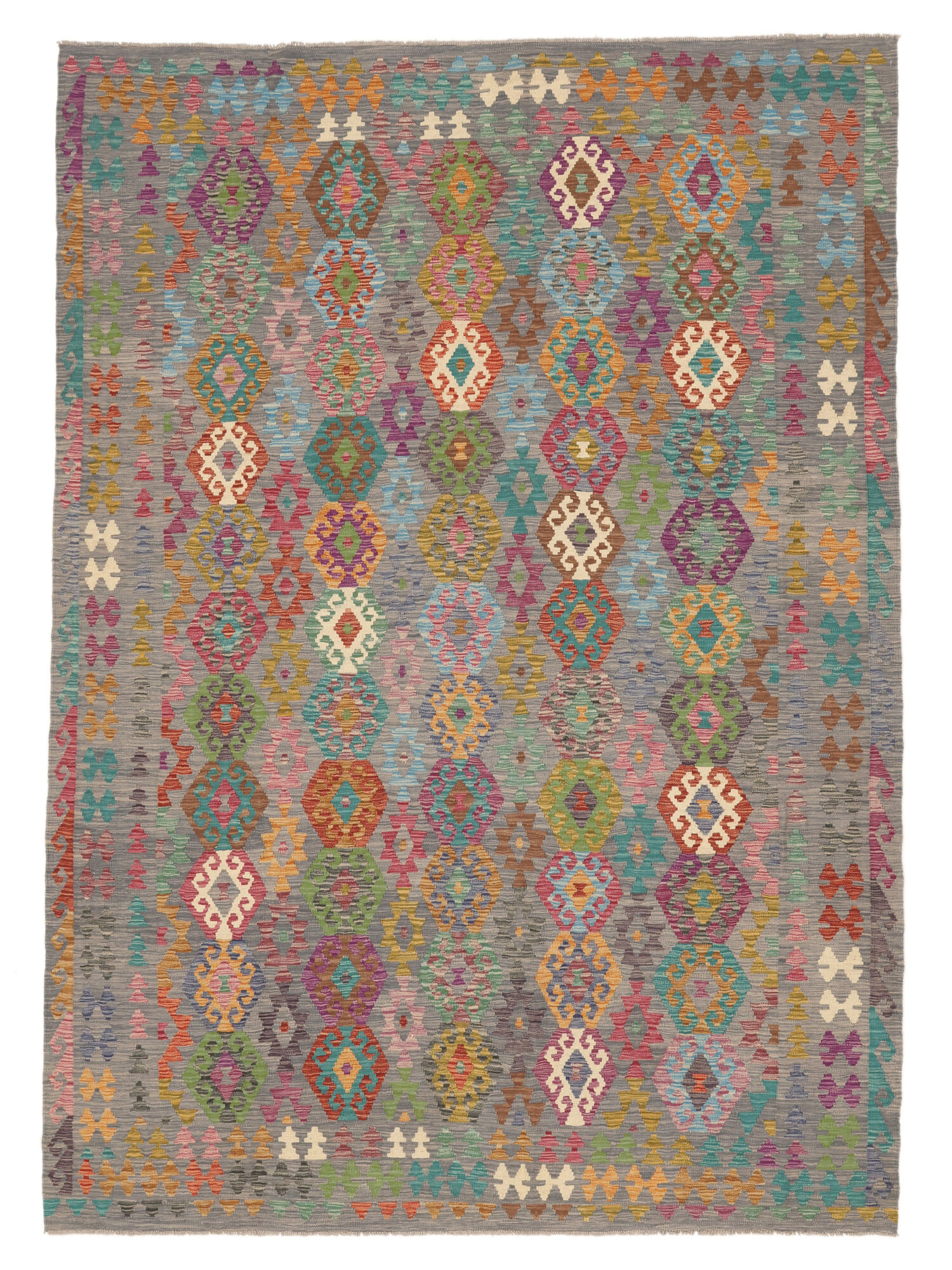 Kelim Afghan Old Stil Teppich 245×344