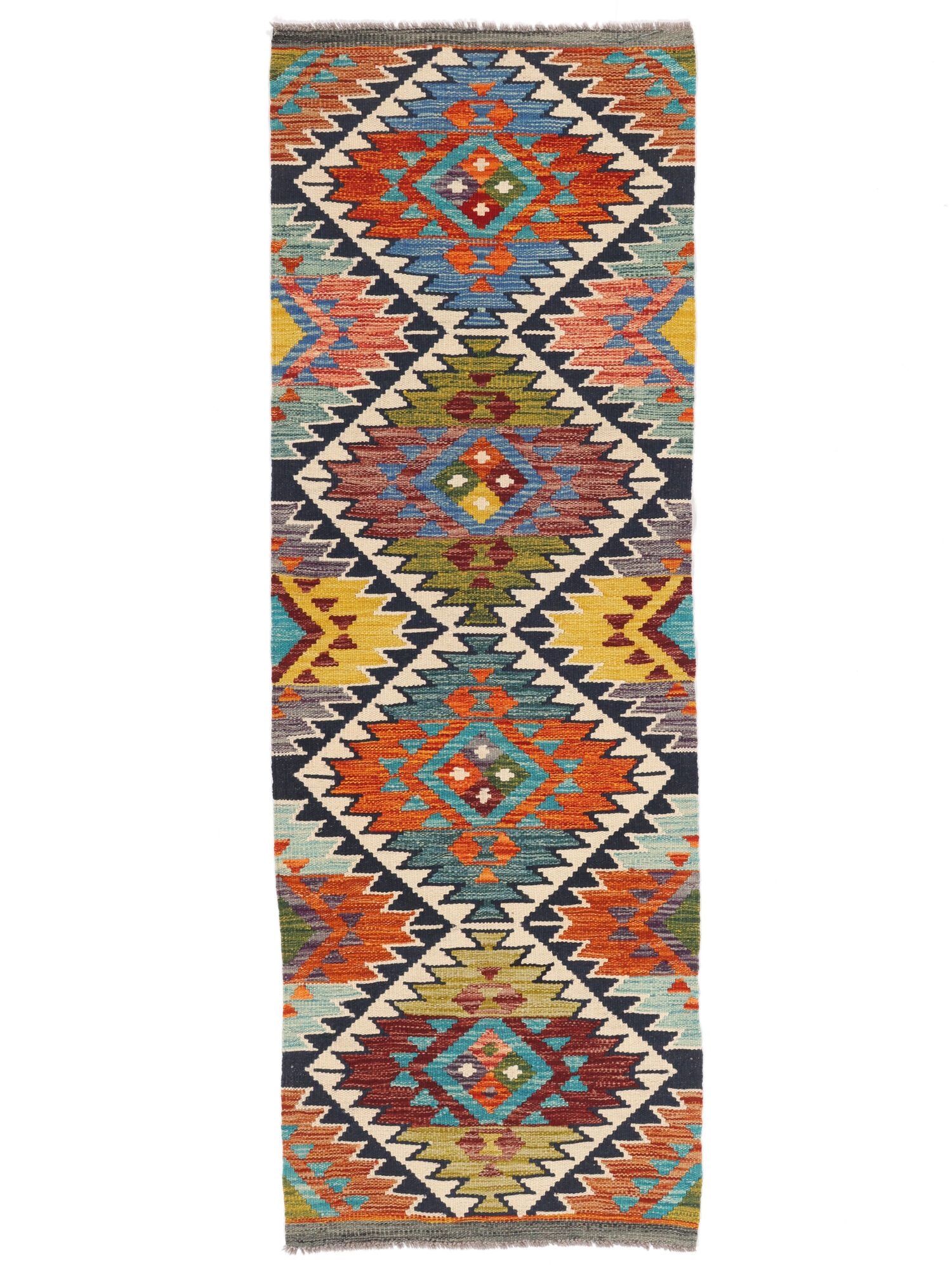 Kelim Afghan Old Stil Teppich 65×192