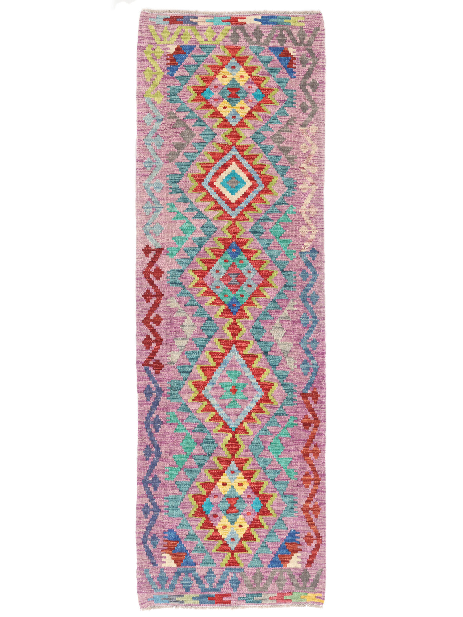 Kelim Afghan Old Stil Teppich 64×201