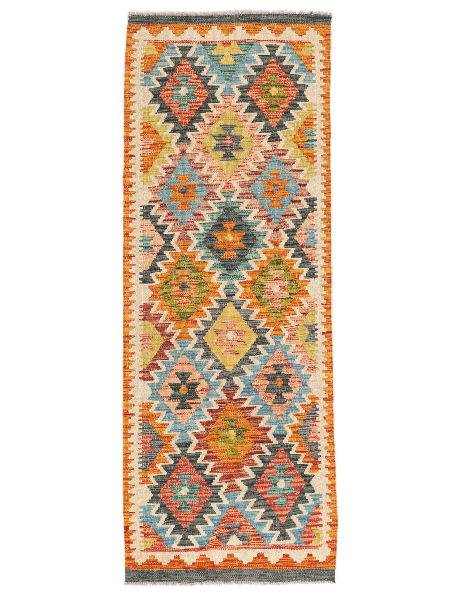 Kelim Afghan Old Stil Teppich 69×192