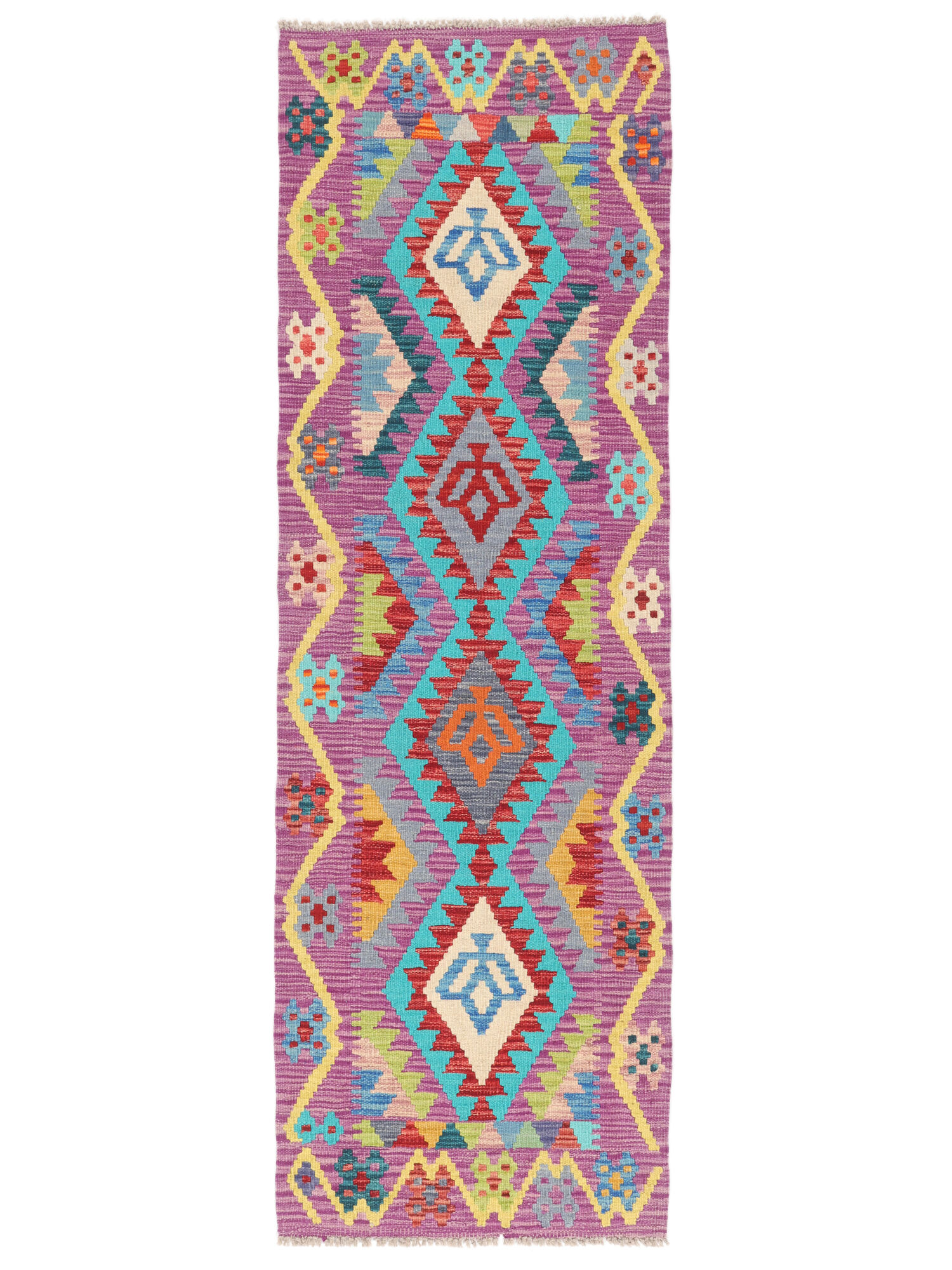 Kelim Afghan Old Stil Teppich 65×204