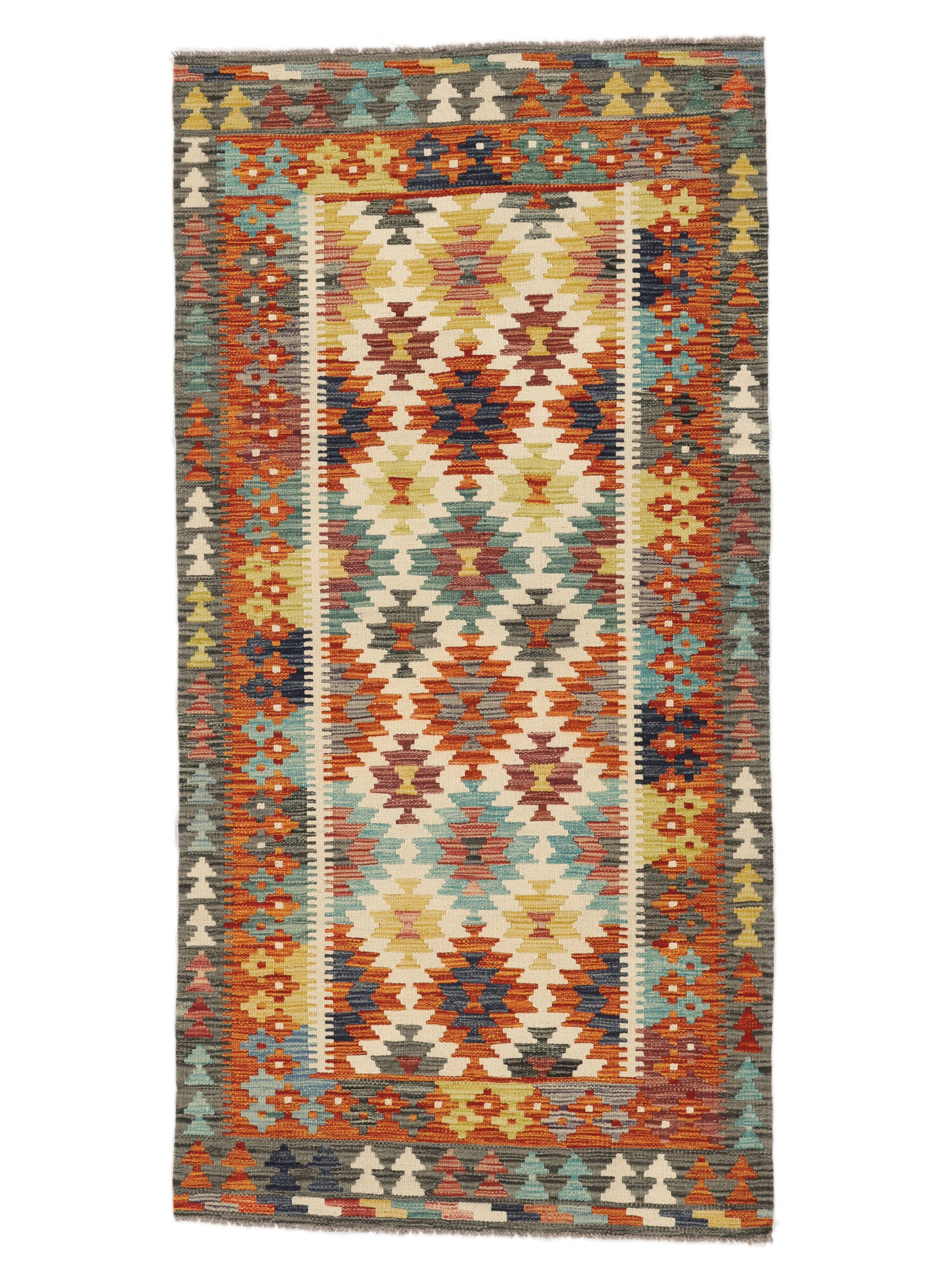 Kelim Afghan Old Stil Teppich 97×195