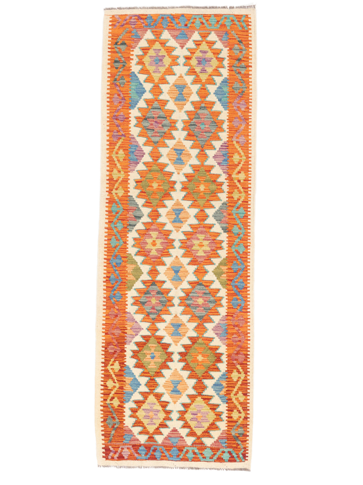 Kelim Afghan Old Stil Teppich 68×206