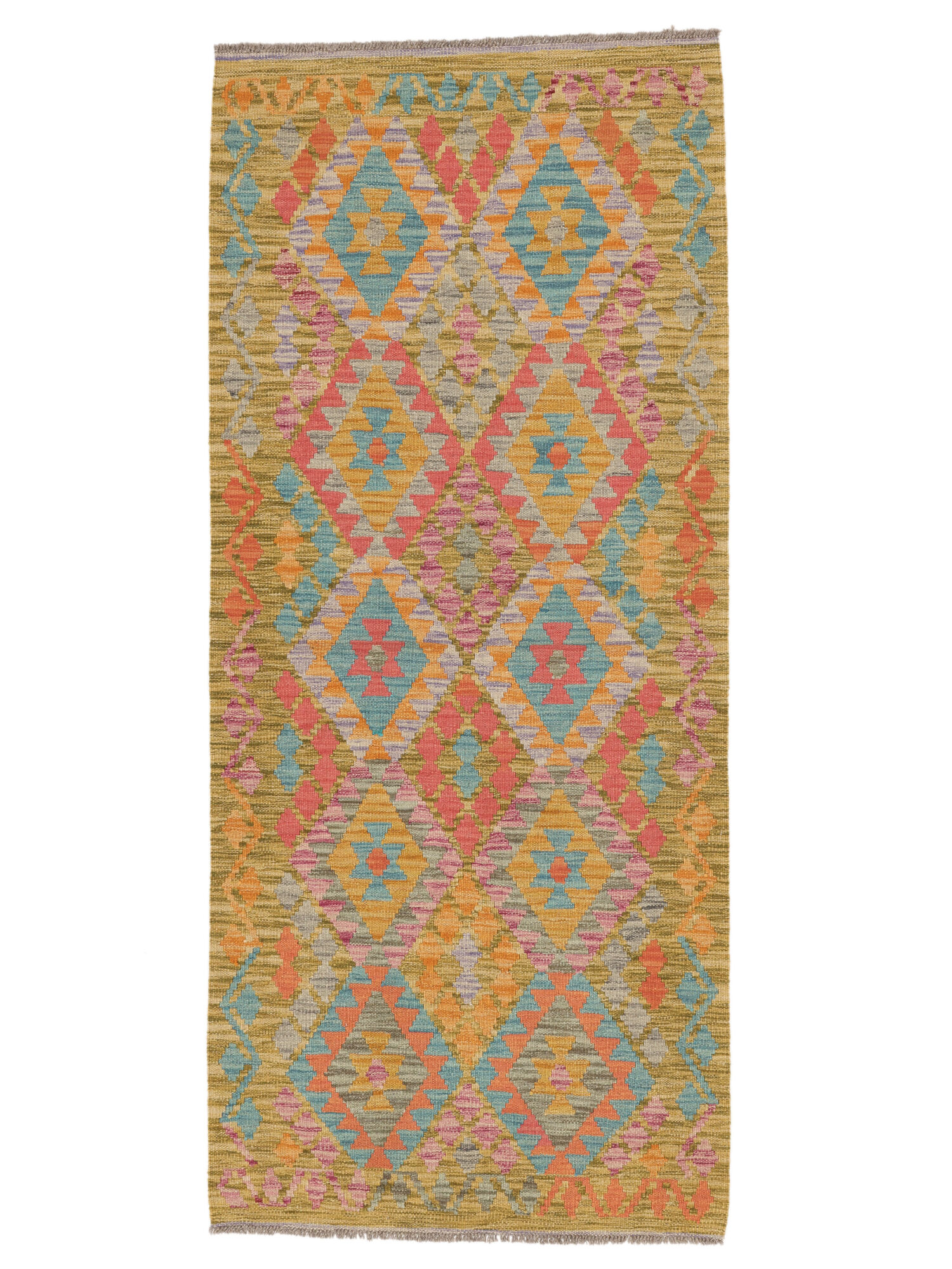 Kelim Afghan Old Stil Teppich 83×191