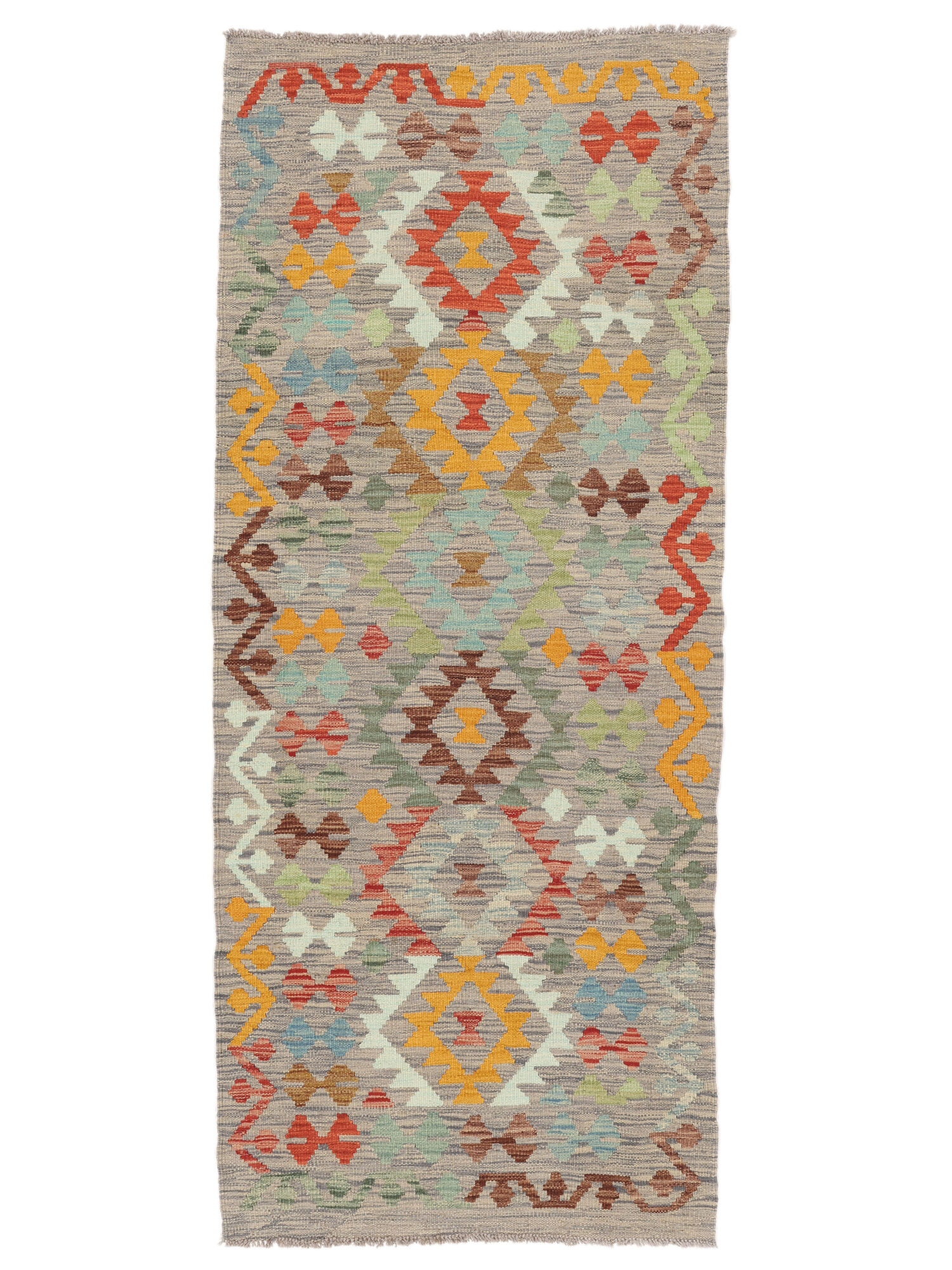 Kelim Afghan Old Stil Teppich 80×195