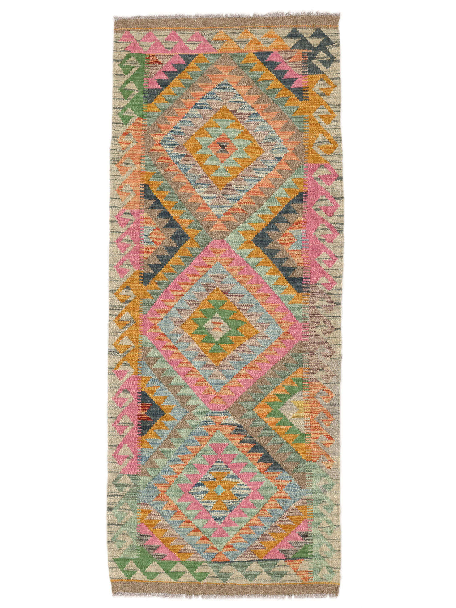 Kelim Afghan Old Stil Teppich 76×193