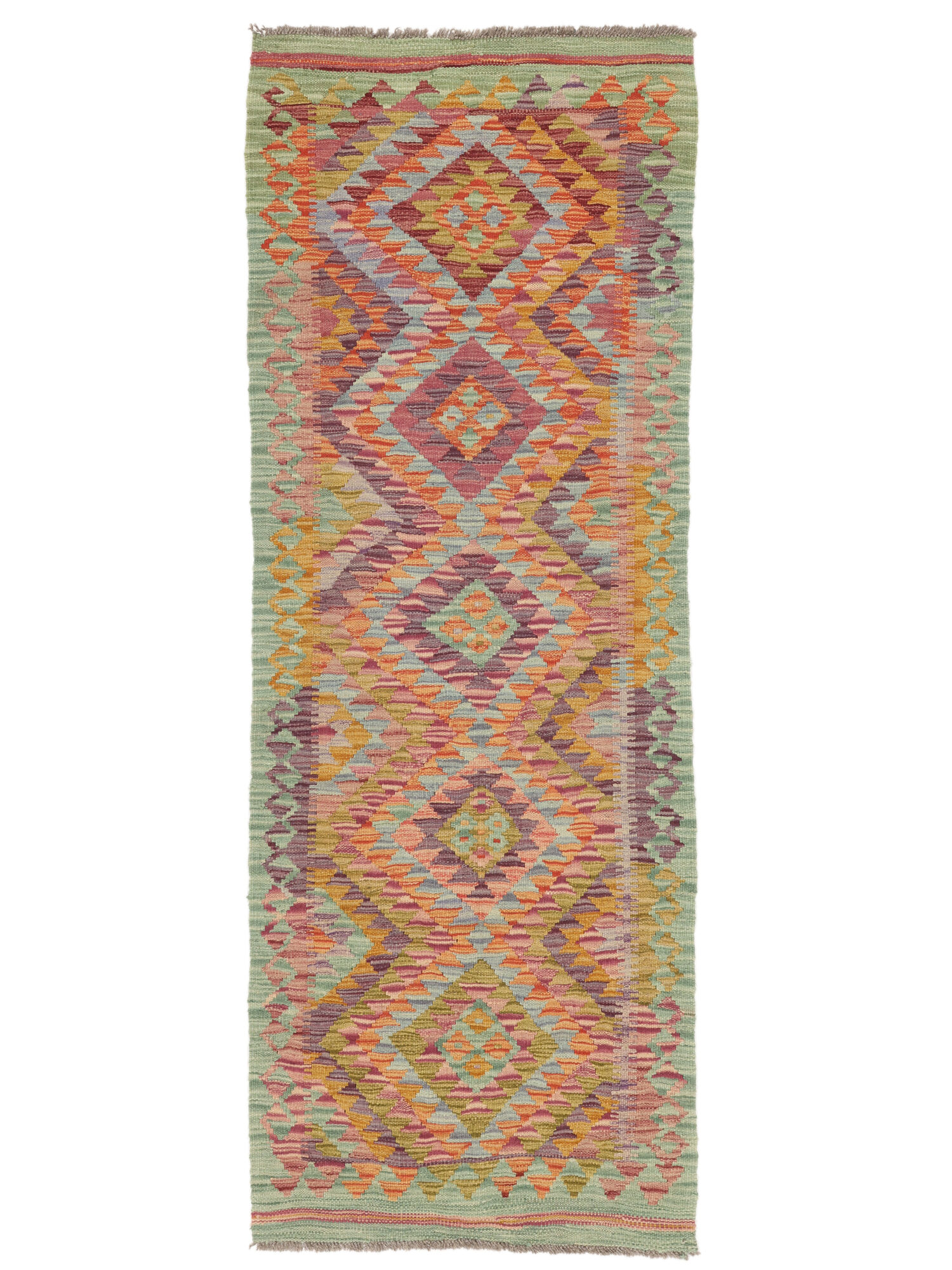 Kelim Afghan Old Stil Teppich 74×197