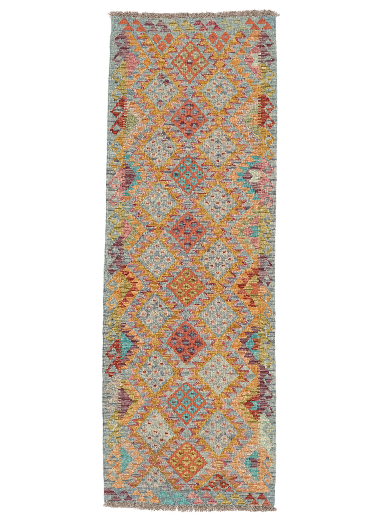 Kelim Afghan Old Stil Teppich 74×209