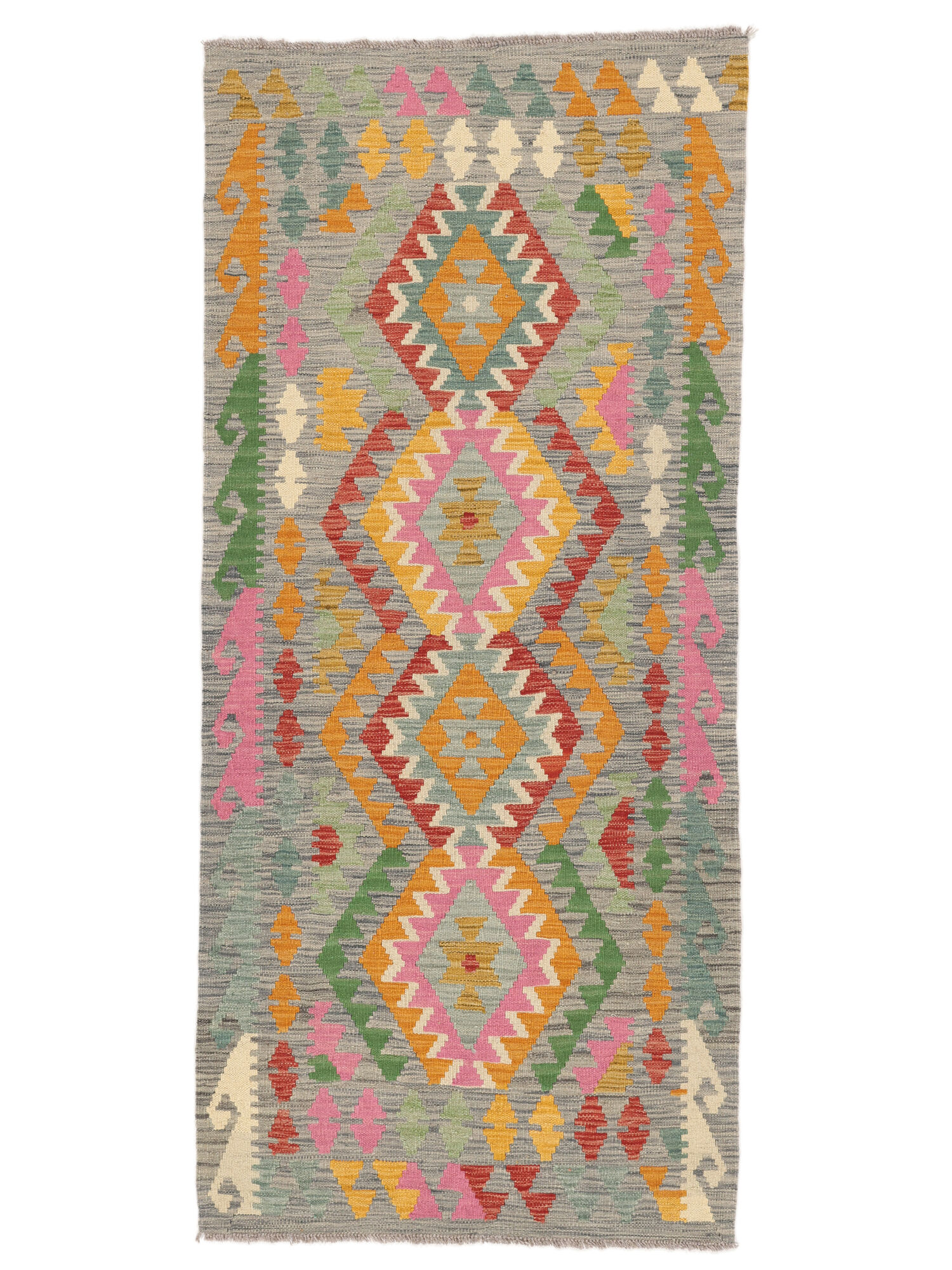 Kelim Afghan Old Stil Teppich 87×193