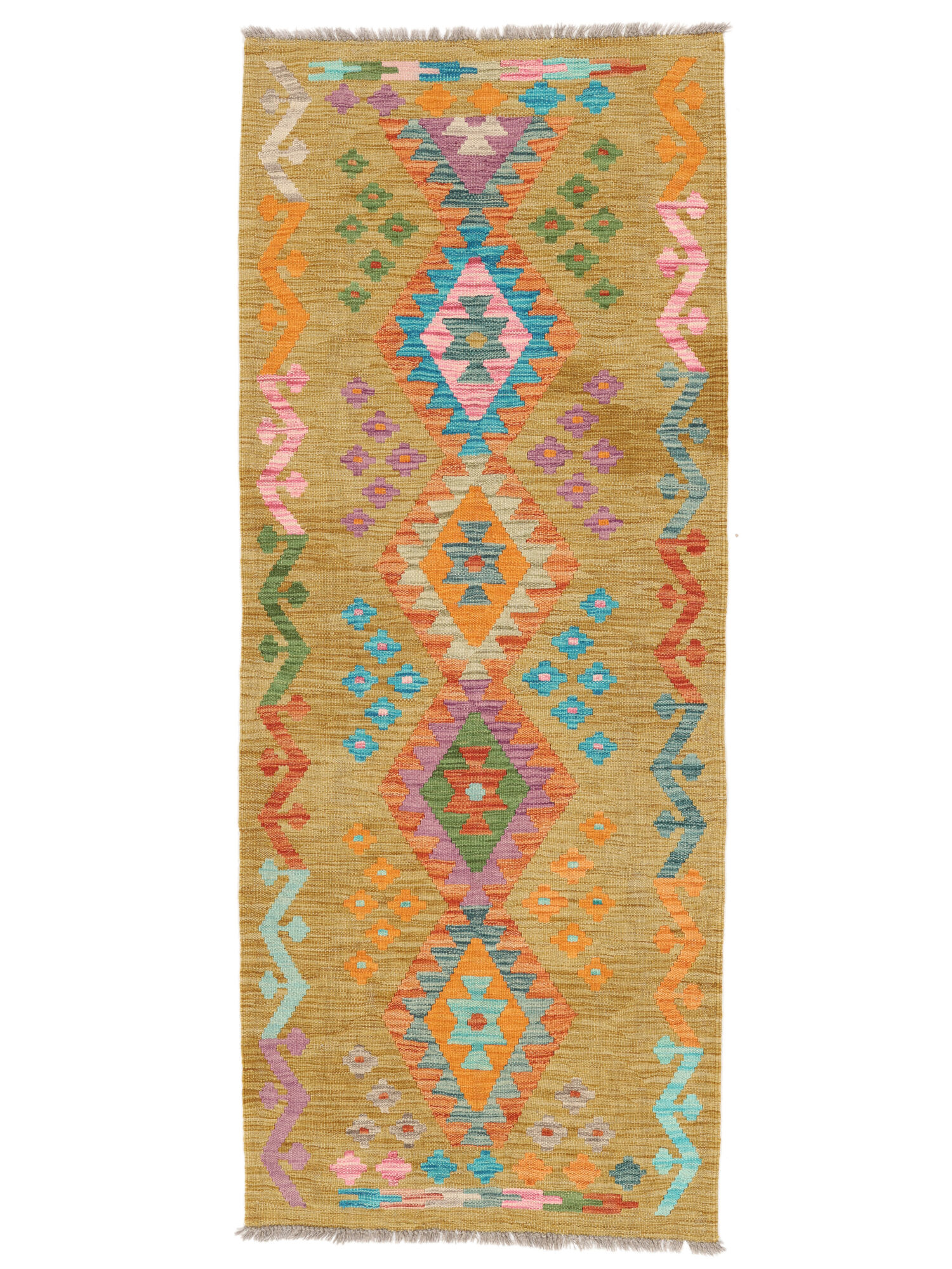 Kelim Afghan Old Stil Teppich 82×198