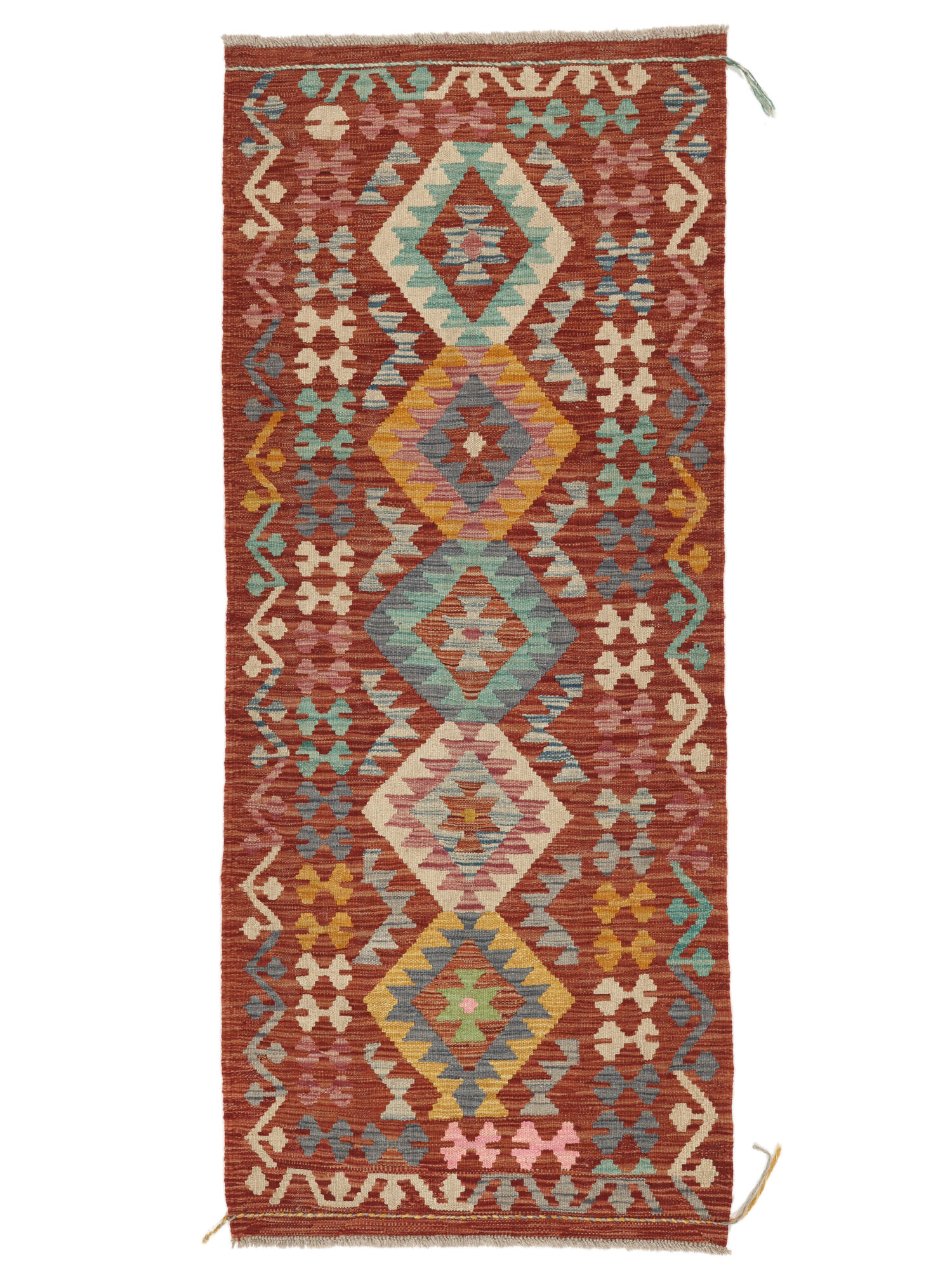 Kelim Afghan Old Stil Teppich 78×186