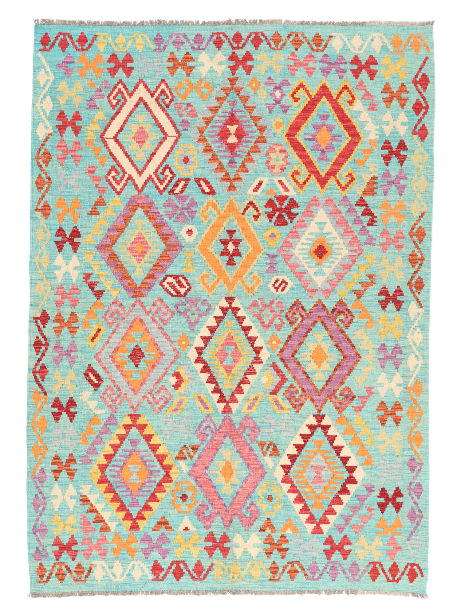 Kelim Afghan Old Stil Teppich 173×241