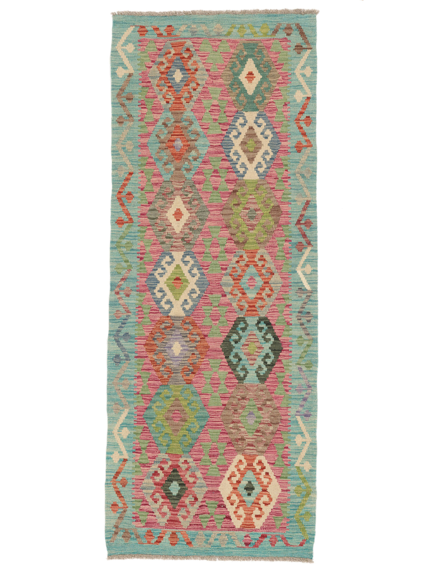 Kelim Afghan Old Stil Teppich 73×196