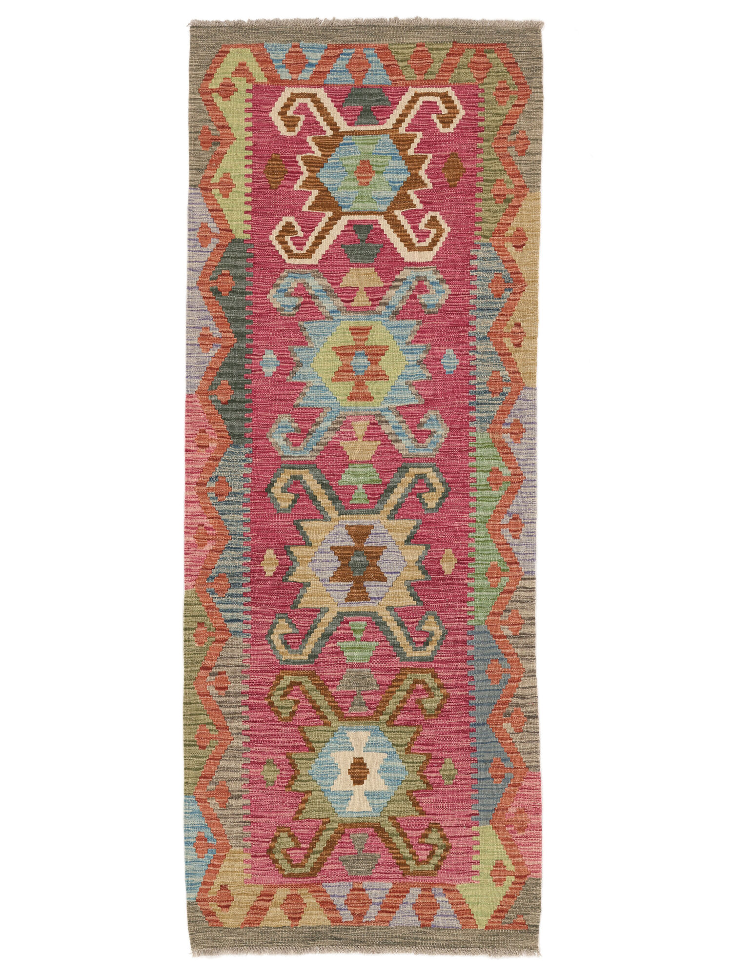 Kelim Afghan Old Stil Teppich 77×204