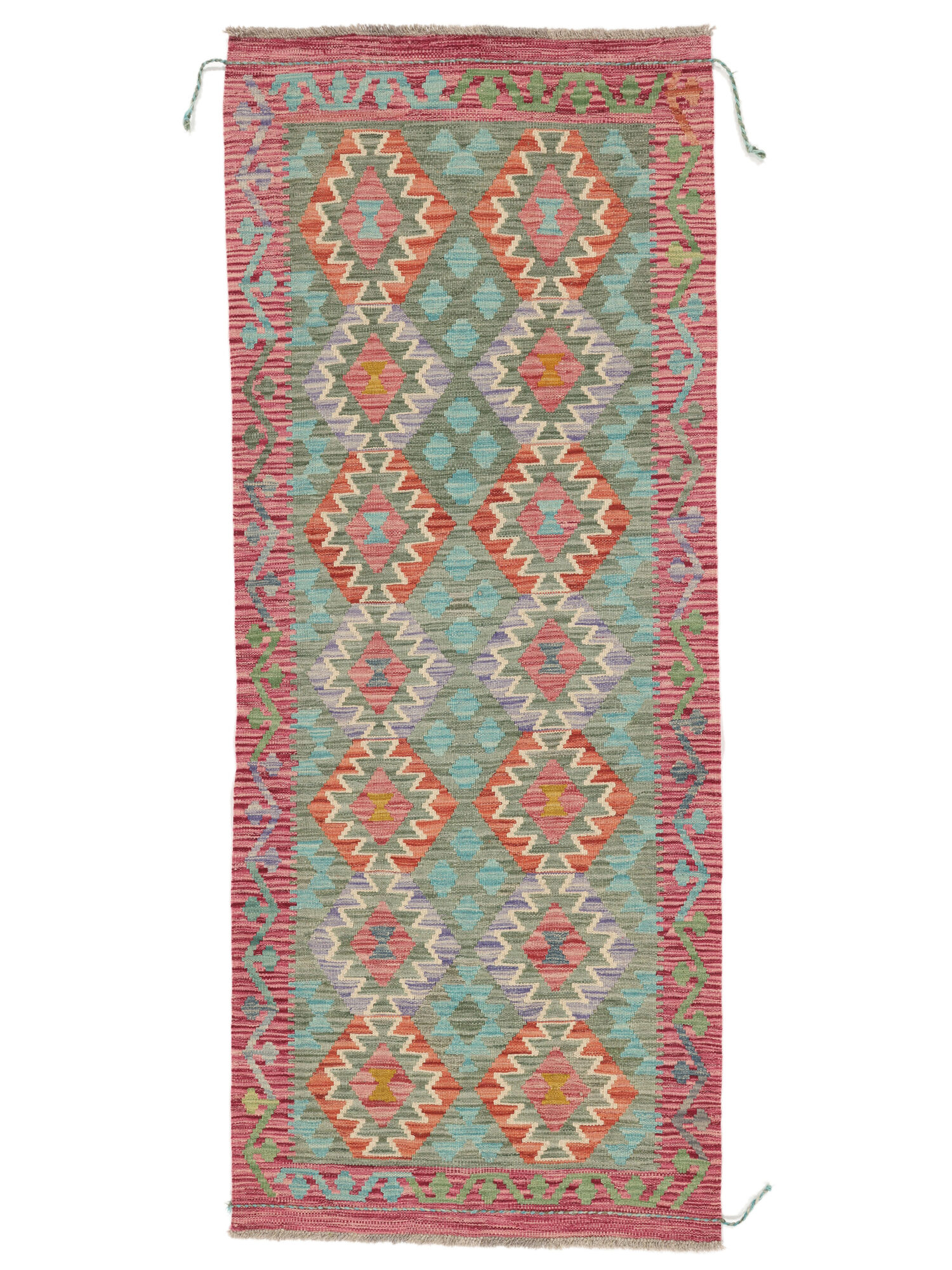 Kelim Afghan Old Stil Teppich 80×199