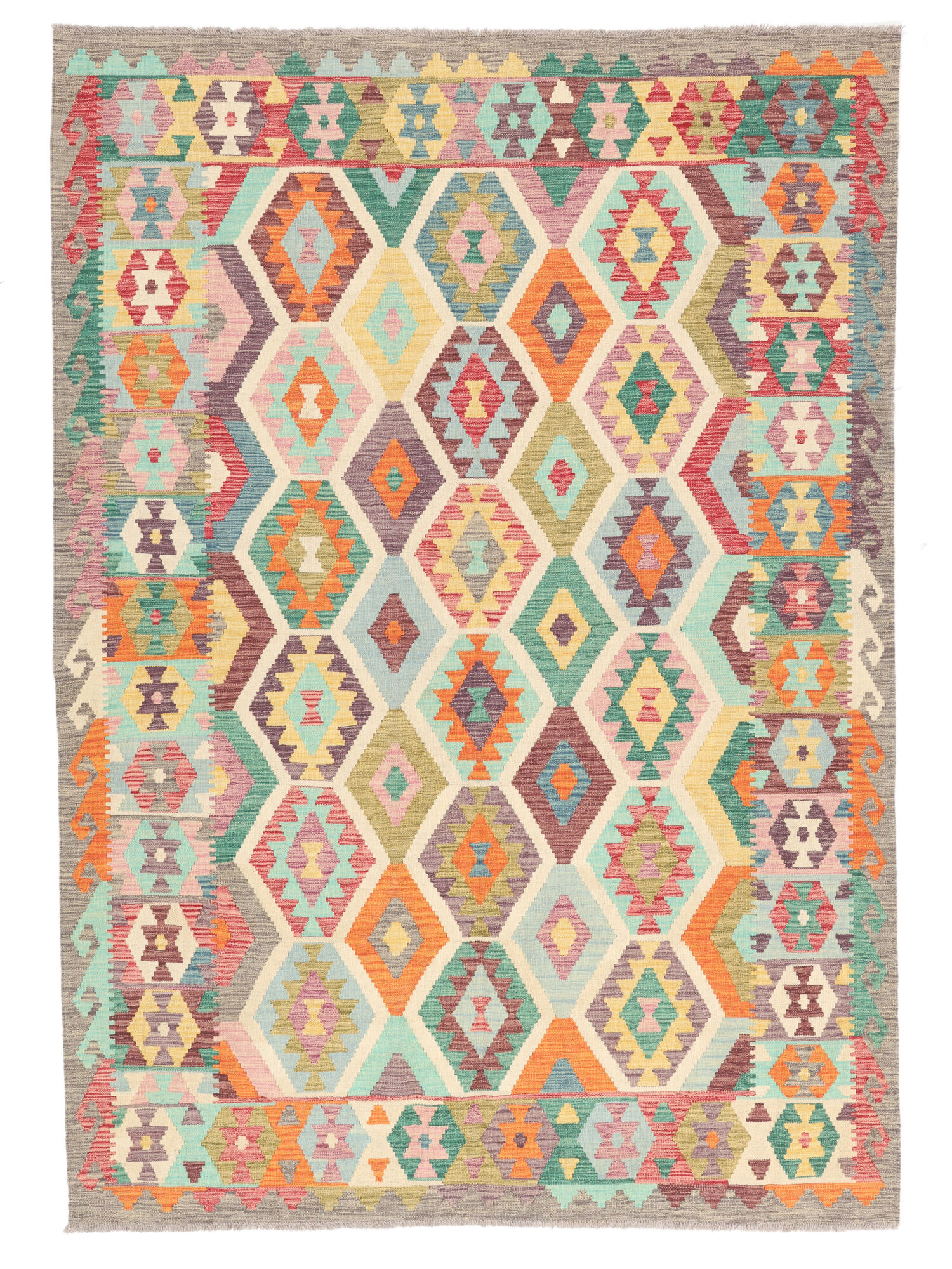 Kelim Afghan Old Stil Teppich 177×249