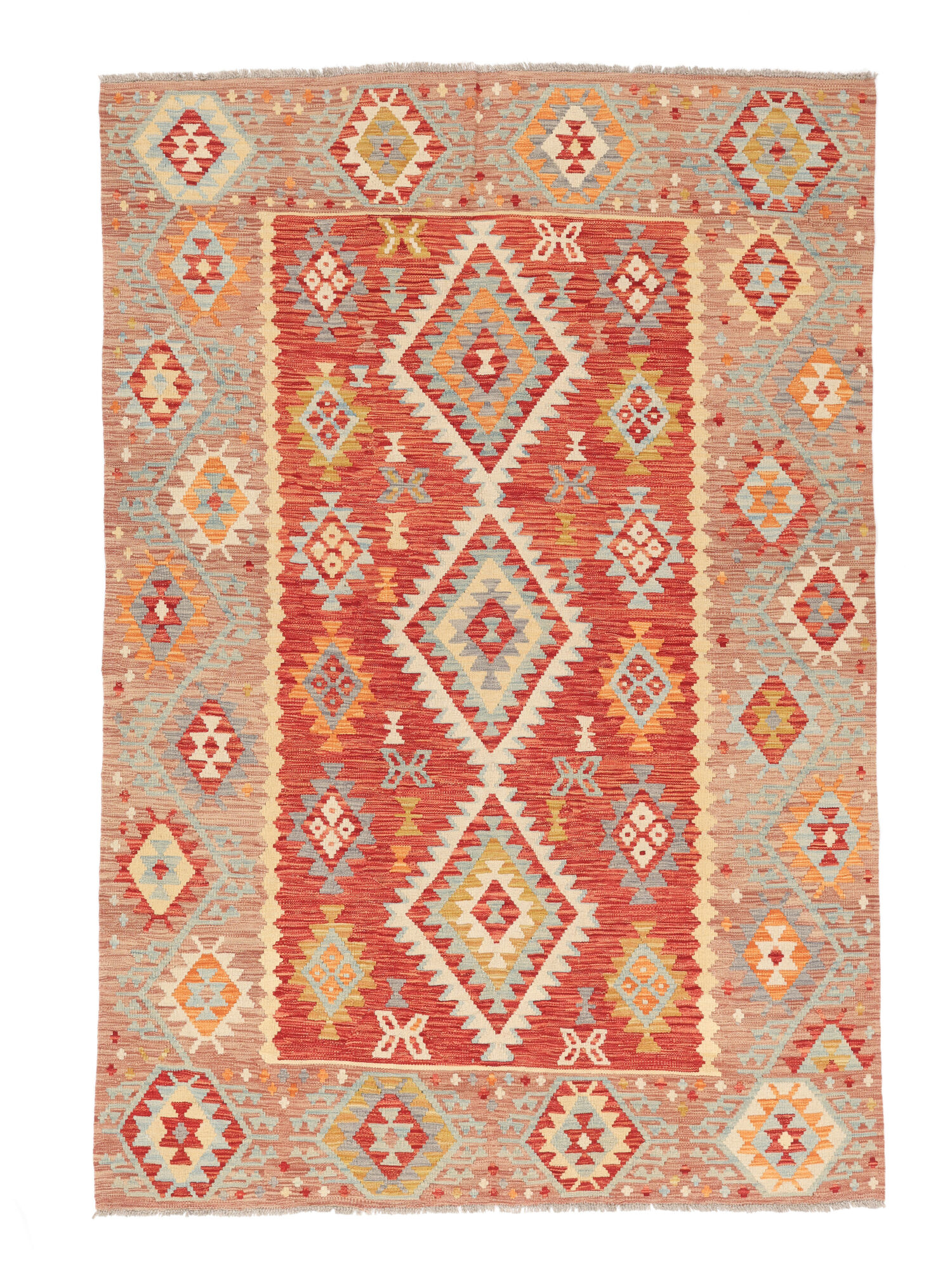 Kelim Afghan Old Stil Teppich 173×253